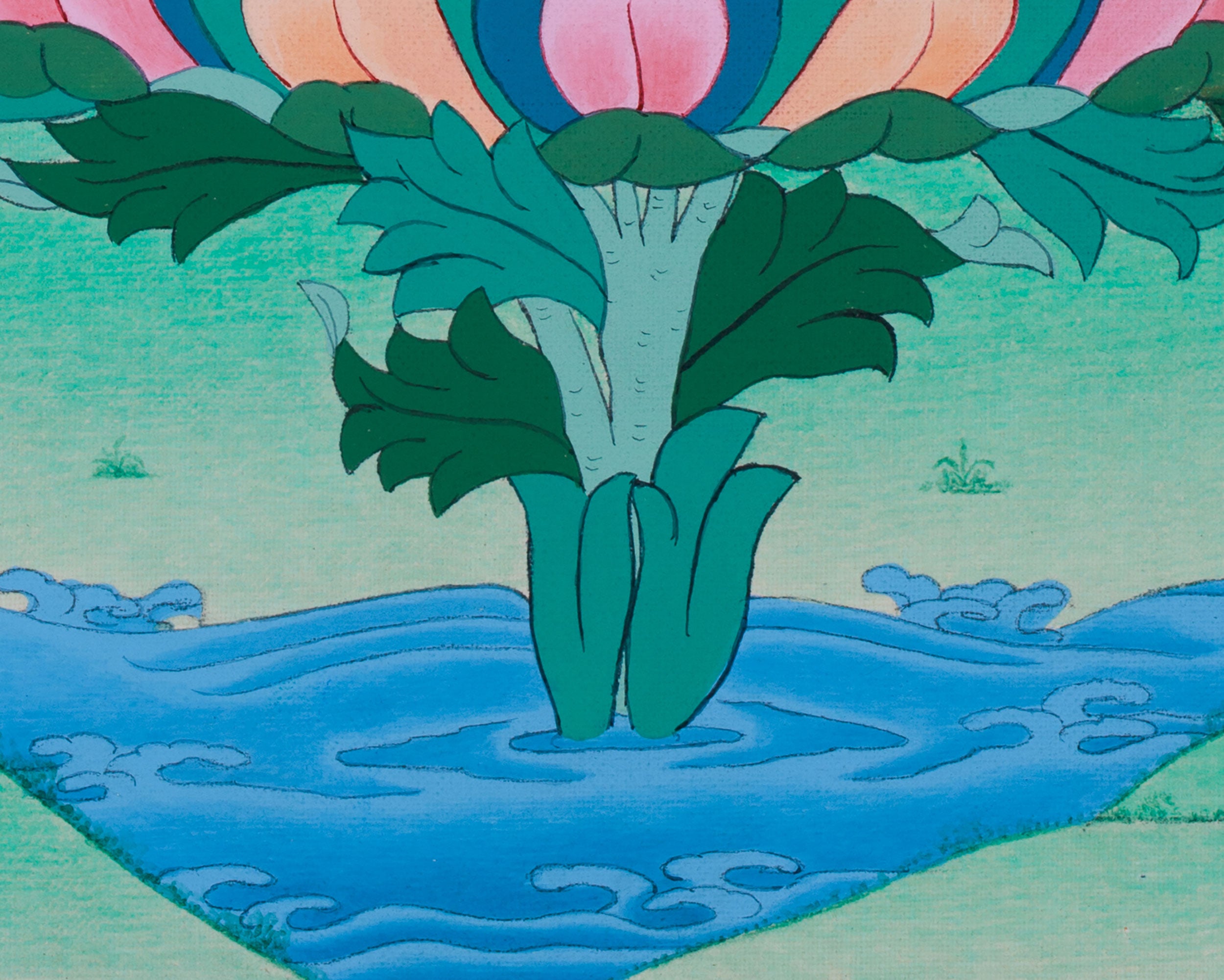 Enlightened Master, Guru Padmasambhava Thangka | Tibetan Buddhism