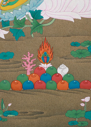 Shyama Green Tara Thangka Painting | Buddhist Goddess of Compassion and Resilience