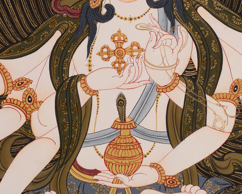 Namgyalma, The Long-Life Goddess Thangka | Ushnisha Vijaya Art