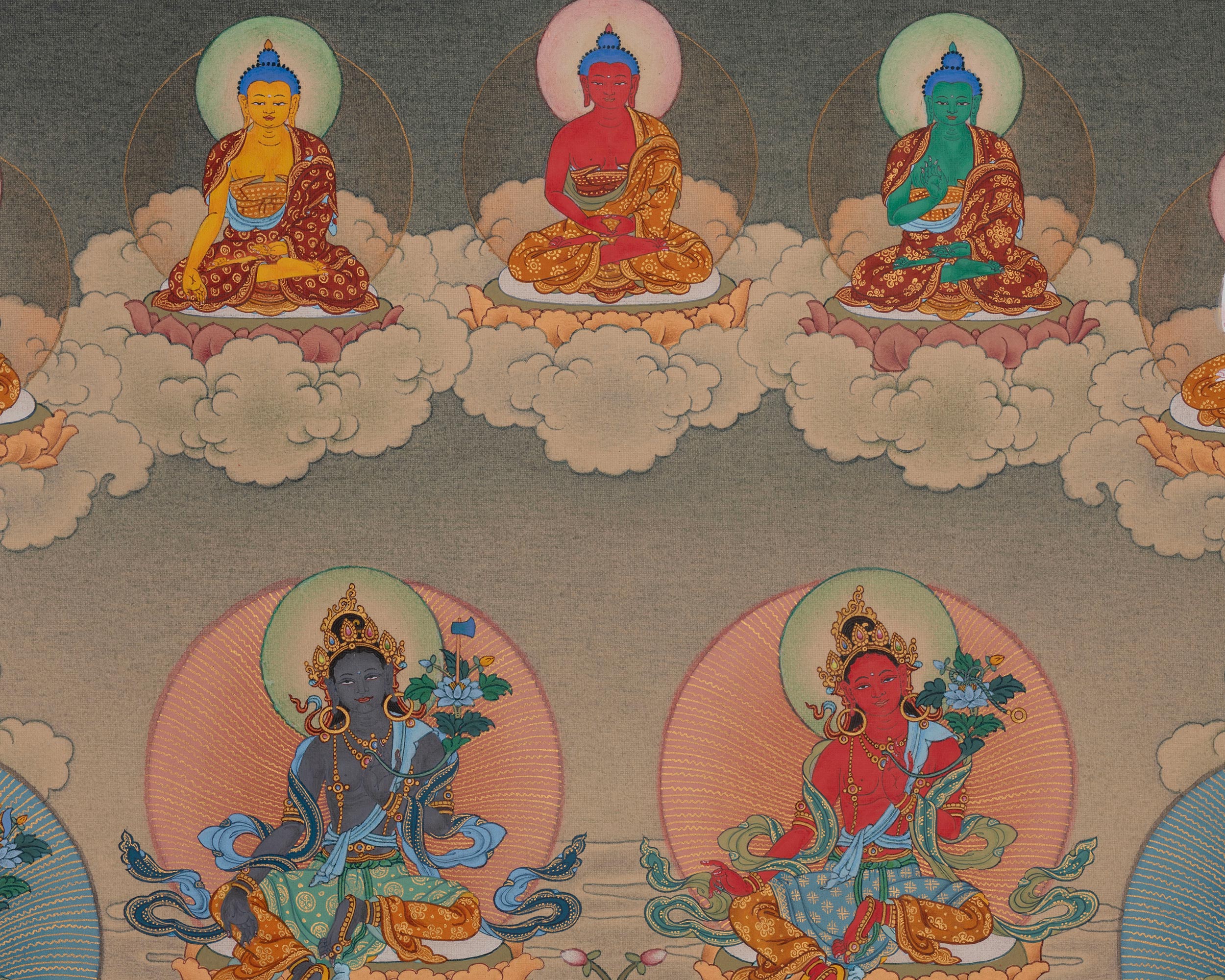 21 Tara Sacred Thangka | Himalayan Compassion Art | Spiritual Gift