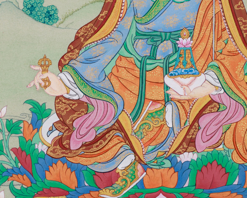 Om Ah Hum Vajra, Guru Padmasambhava Thangka