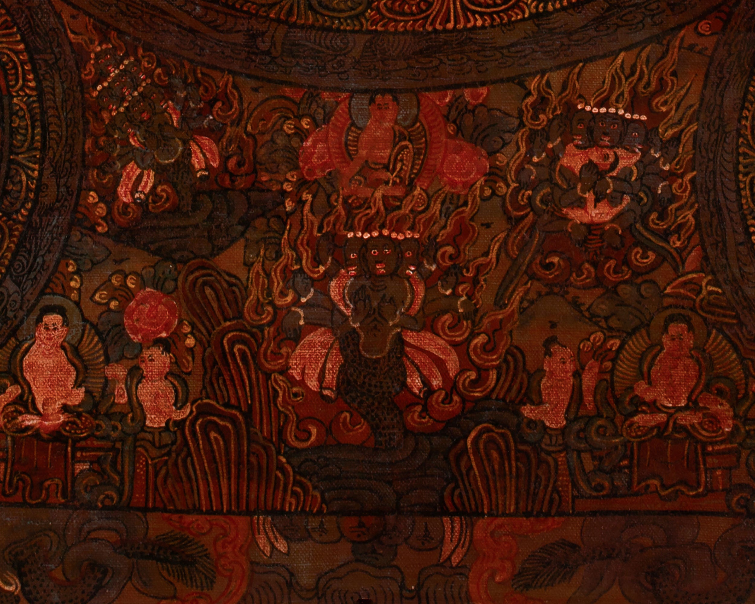 Vintage Mandala Thangka | Bodhisattva Mandala Painting