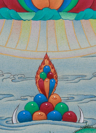 Adi Buddha Samantabhadra with Consort | The Divine Union in Yab Yum