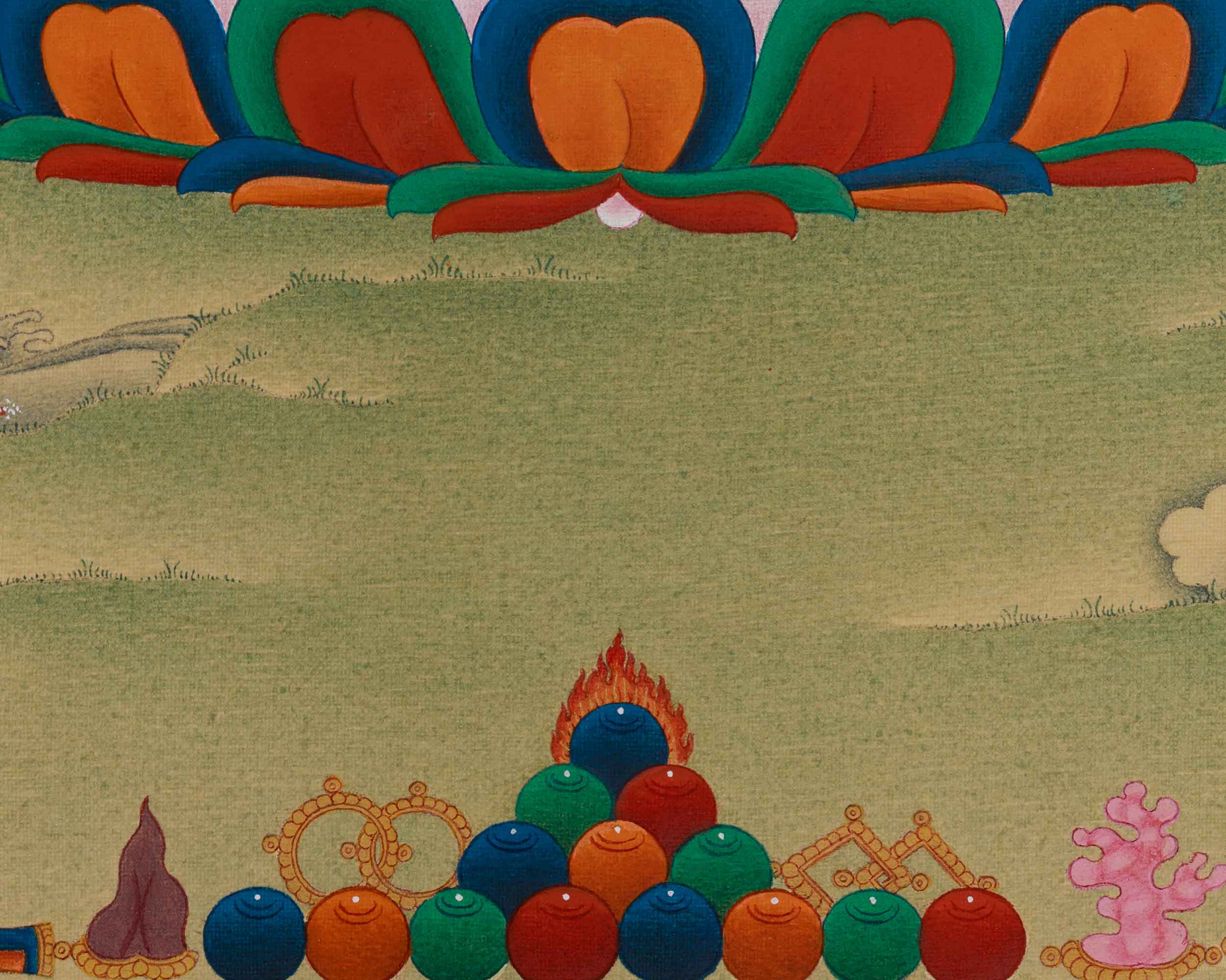 Hand-Painted Thangka Of Shakyamuni Buddha | Buddhist Thangka