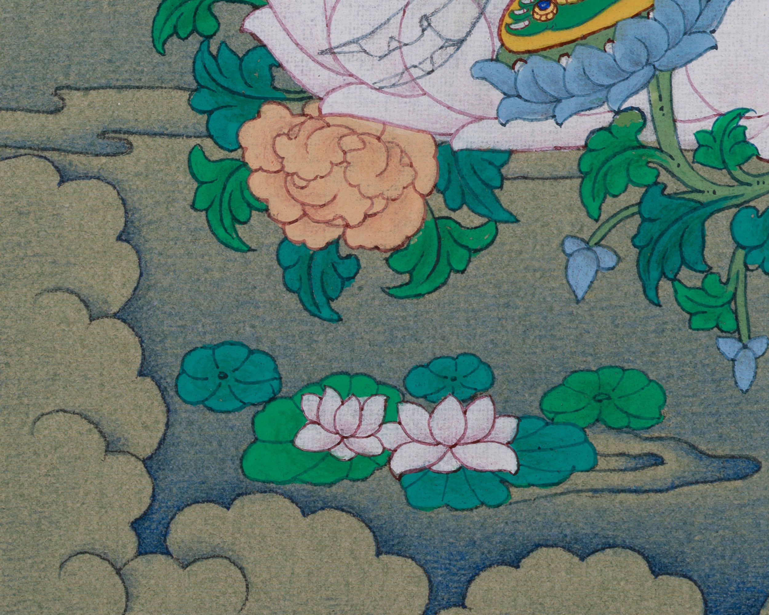 Himalayan Green Tara Thangka | The Bodhisattva of Compassion and Protection