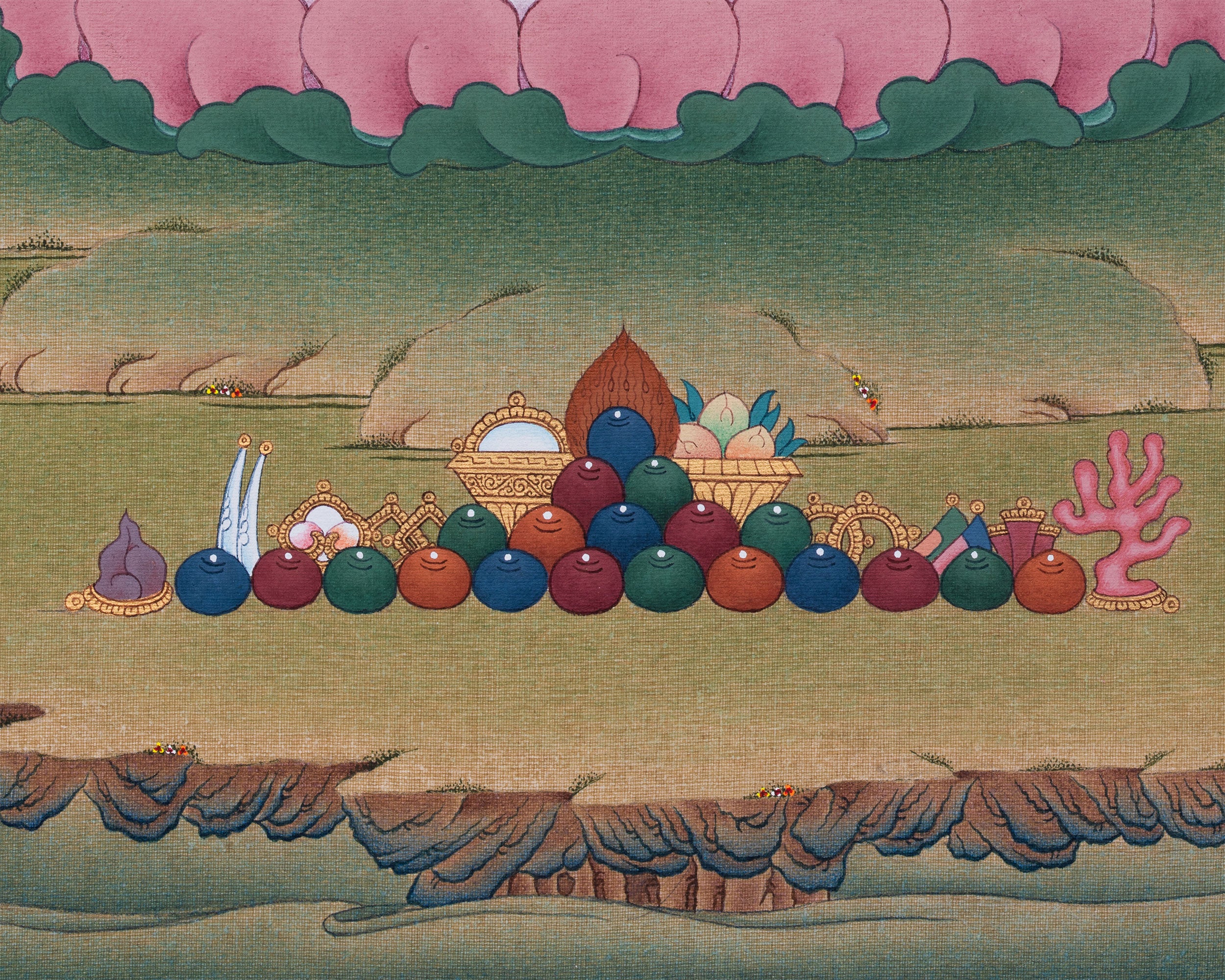 Maitreya Buddha Thangka Print | Wisdom and Universal Love