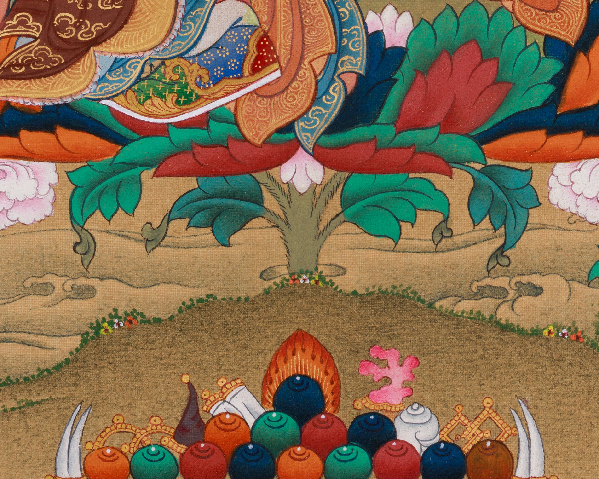 Guru Rinpoche With Amitabha | Lotus Born Guru | LHASA Hues