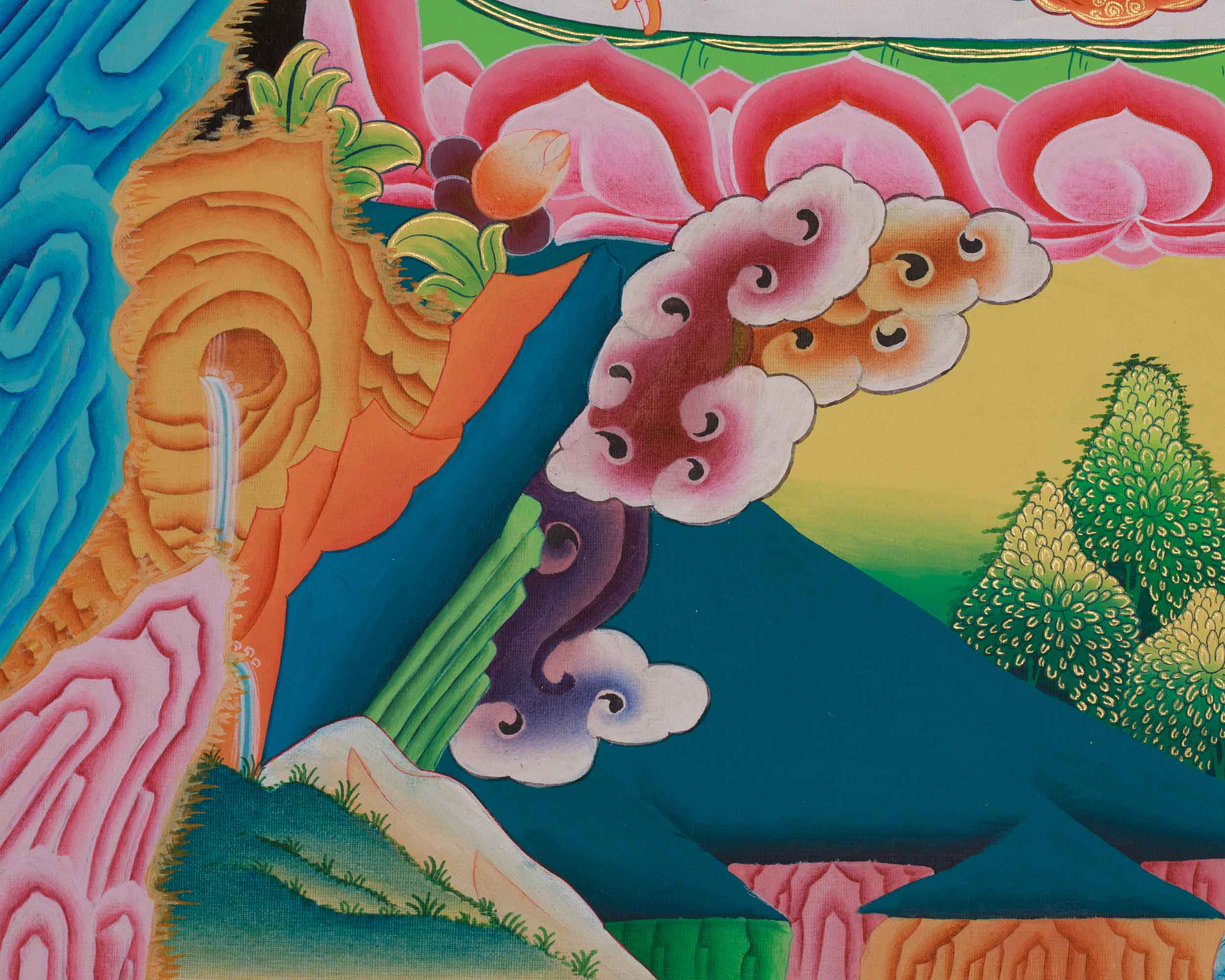 Religious Thangka Of Shakyamuni Buddha | Siddhartha Gautama | Spiritual Art