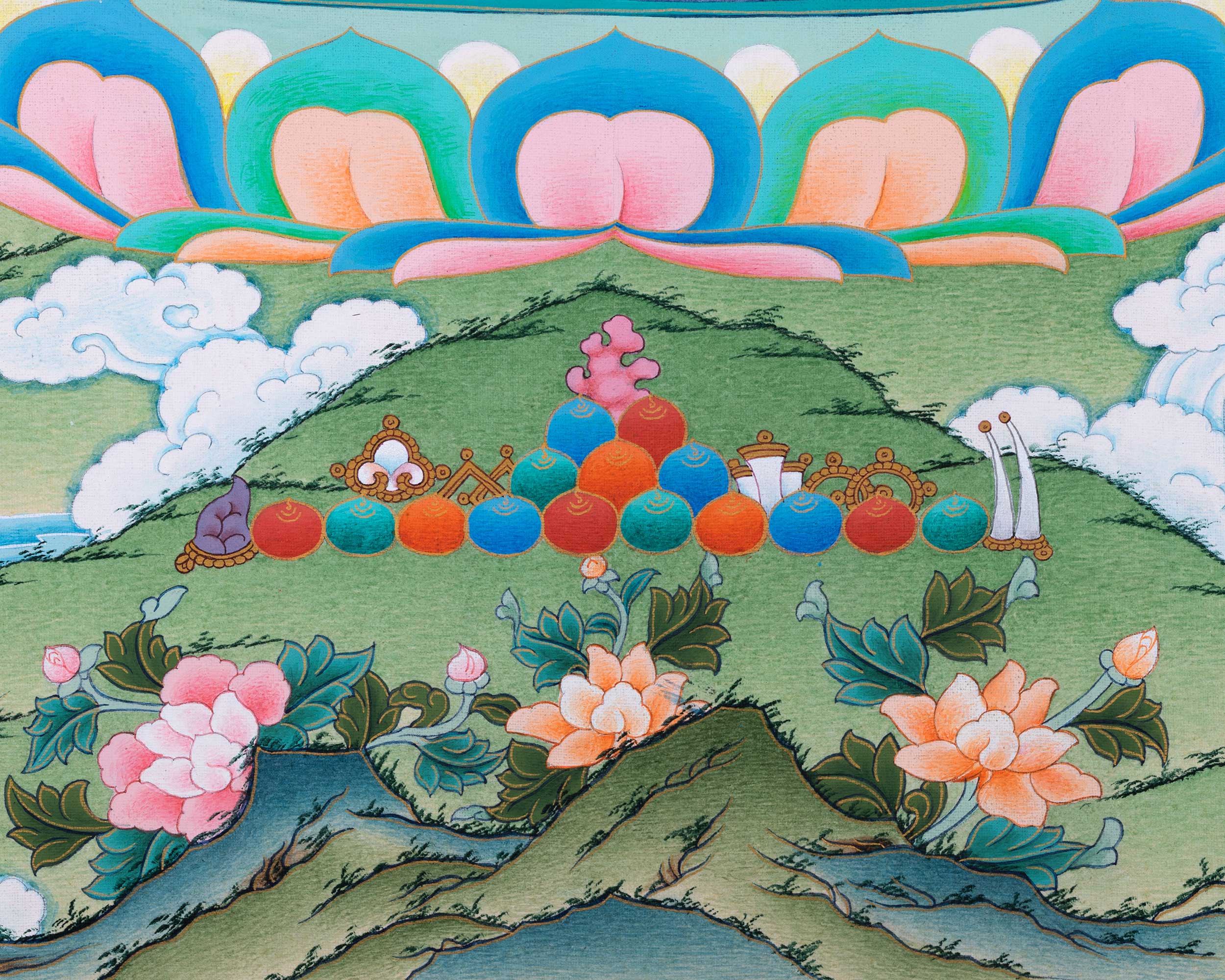 Samantabhadra Print with Consort Samantabhadri | Giclee Art of Wisdom & Compassion