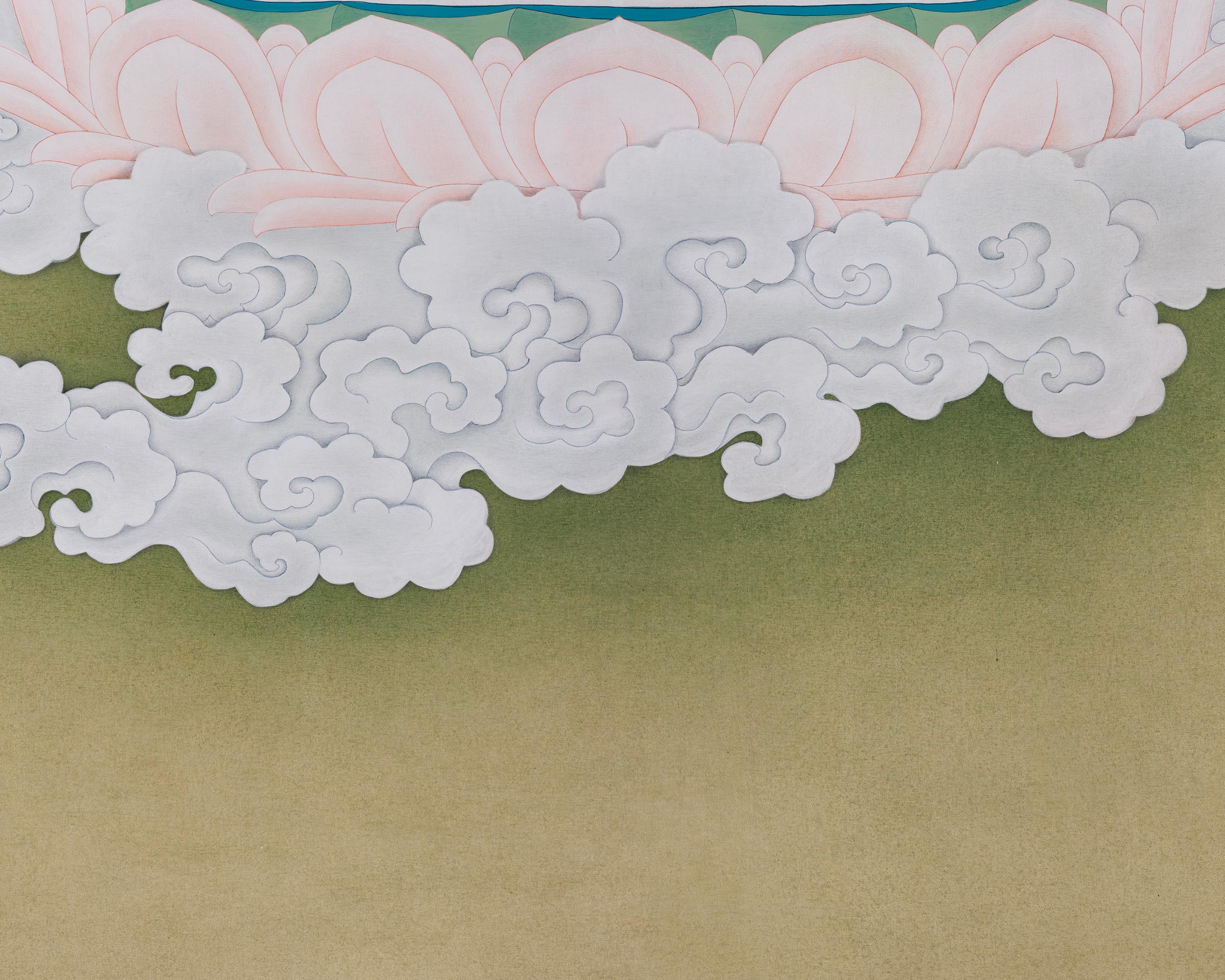 Original Hand-Painted Four-Armed Avalokiteshvara | A Majestic Thangka of Infinite Compassion