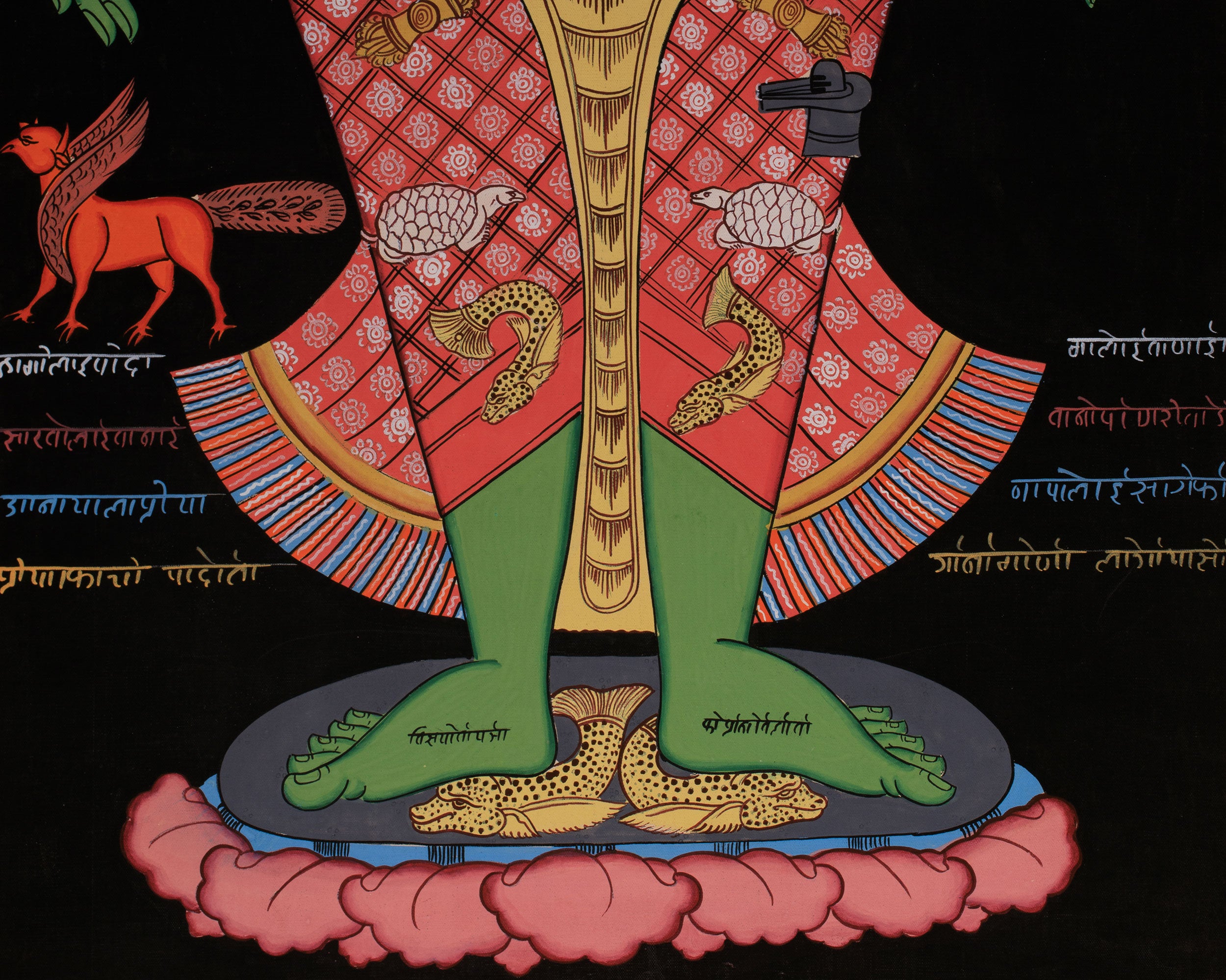 Seven Chakra Kundalini Thangka | Tibetan Anatomy Wall Art for Spiritual Awakening