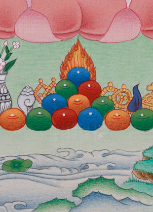 Beautiful Yeshe Tsogyel Thangka | Consort of Guru Padmasambhava