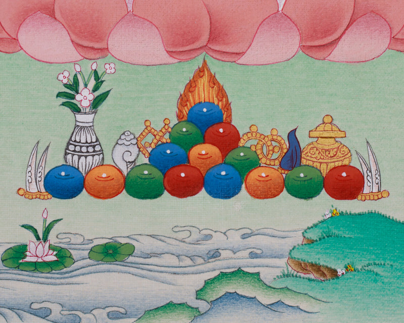 Beautiful Yeshe Tsogyel Thangka | Consort of Guru Padmasambhava