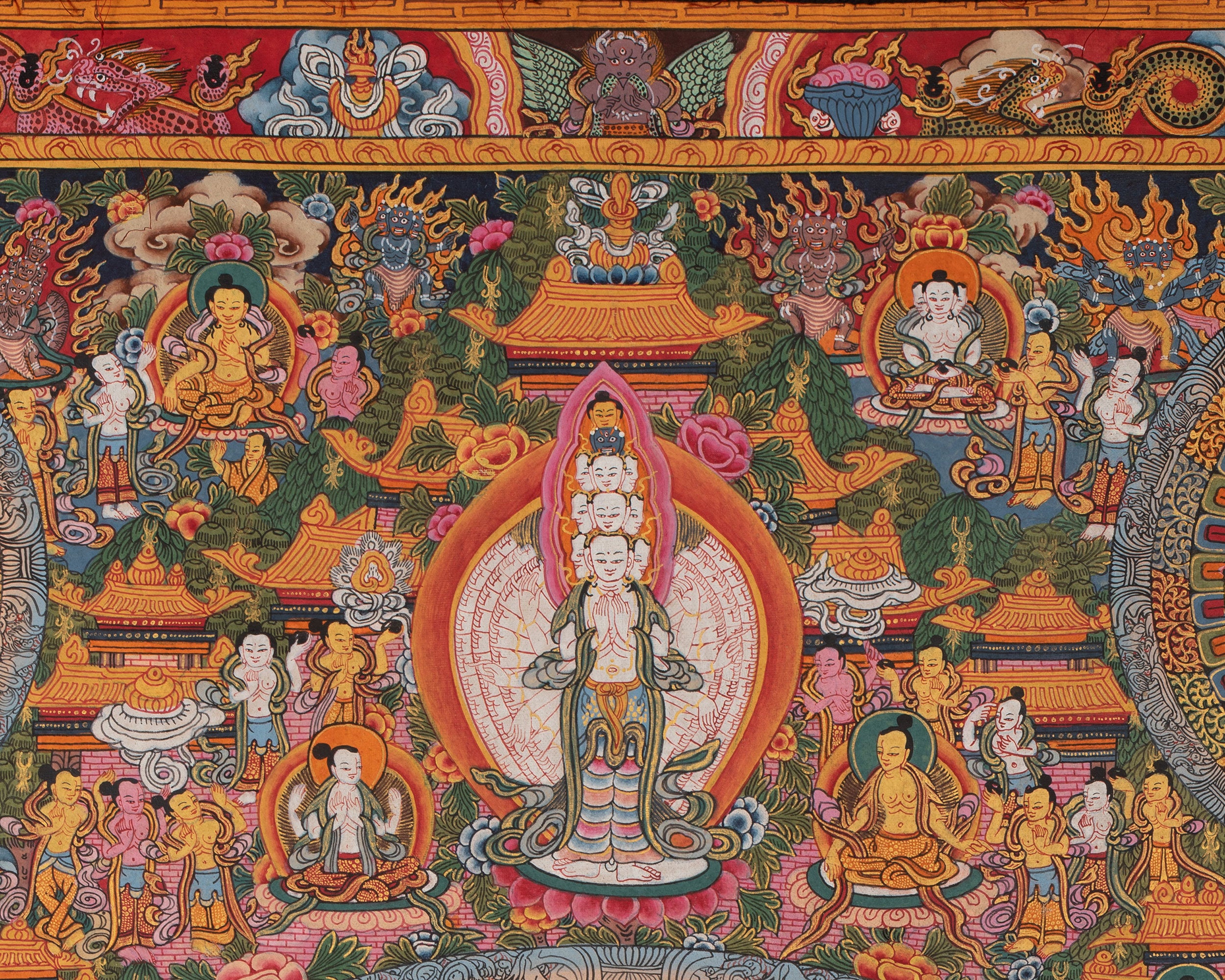 Mandala1000 Armed Lokeshvara | Buddhist Wall Hanging Mandala