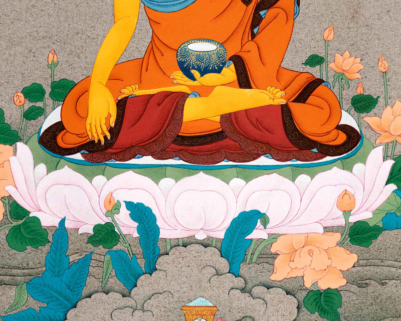 The Buddha's Legacy in Thangka Art | Historical Buddha Shakyamuni | Sacred Meditative Art