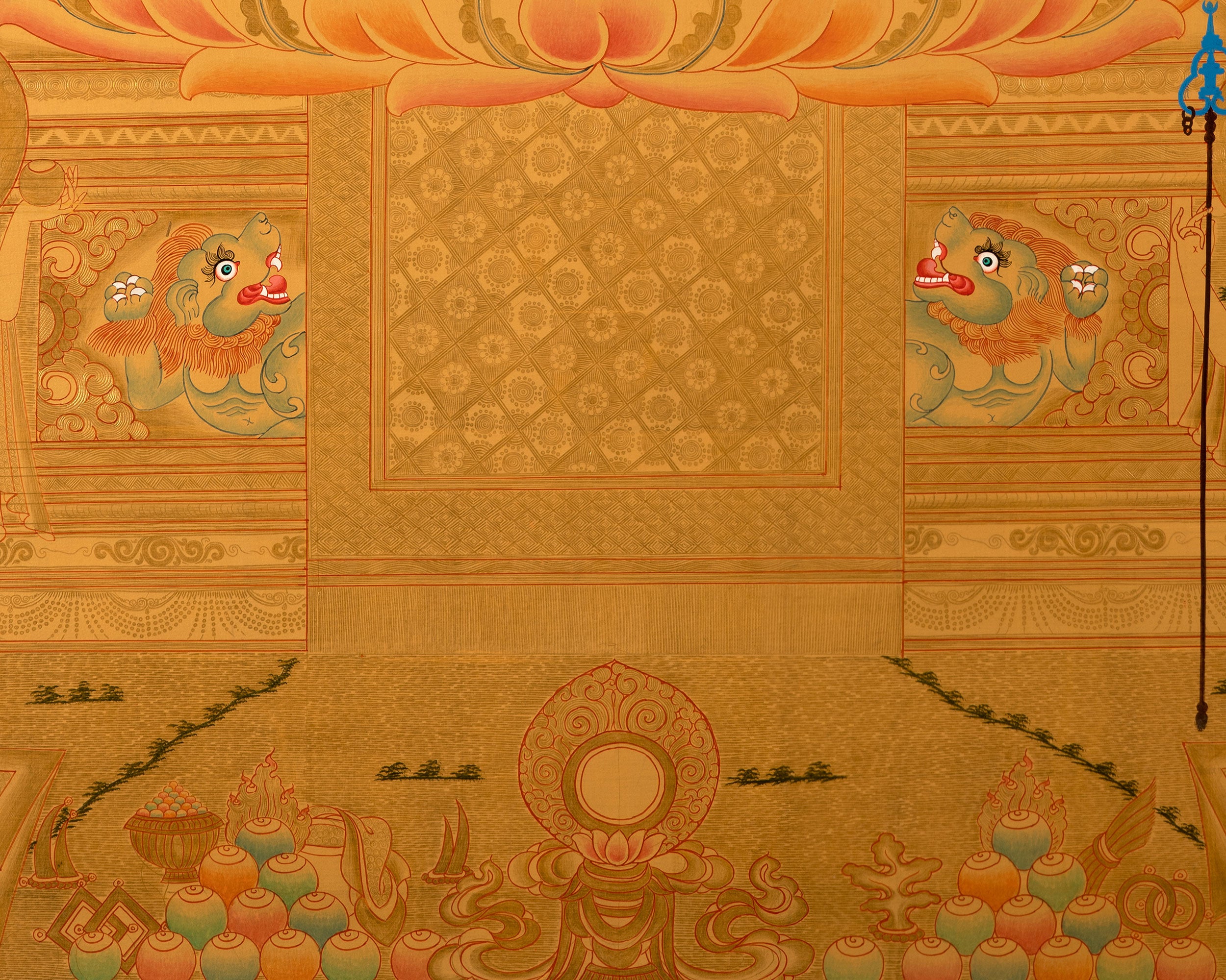 Tibetan Shakyamuni Buddha Thangka | Hand-Painted Buddhist Artwork