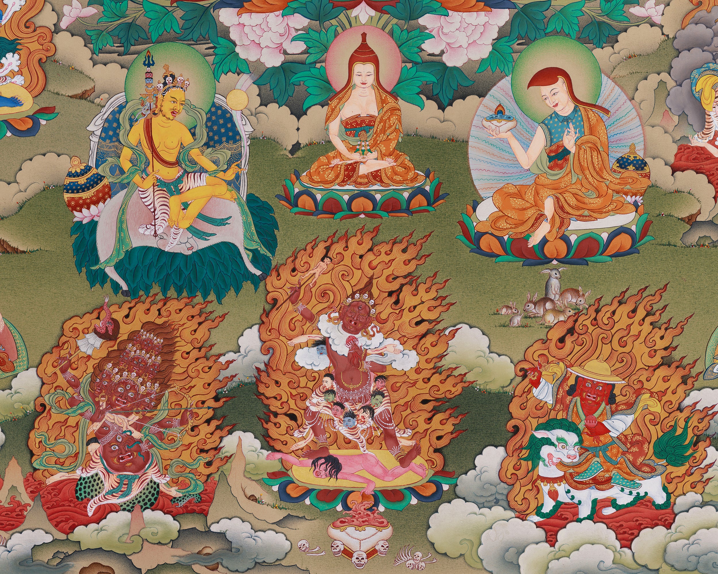 Guru Sangye Painting | Divine Buddhist Art of Guru Rinpoche’s Enlightened Form