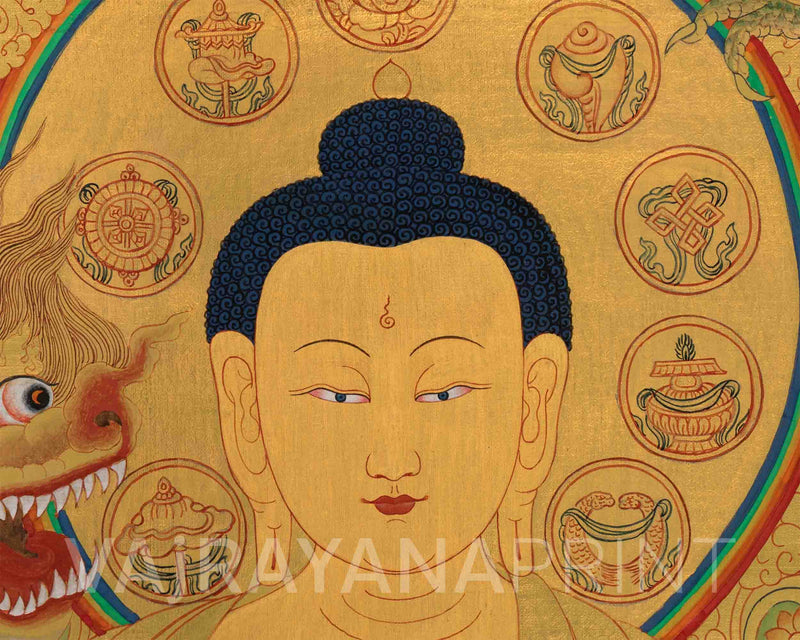 Buddha Shakyamuni Kadampa | Meditation Art| Traditional Wall Decor