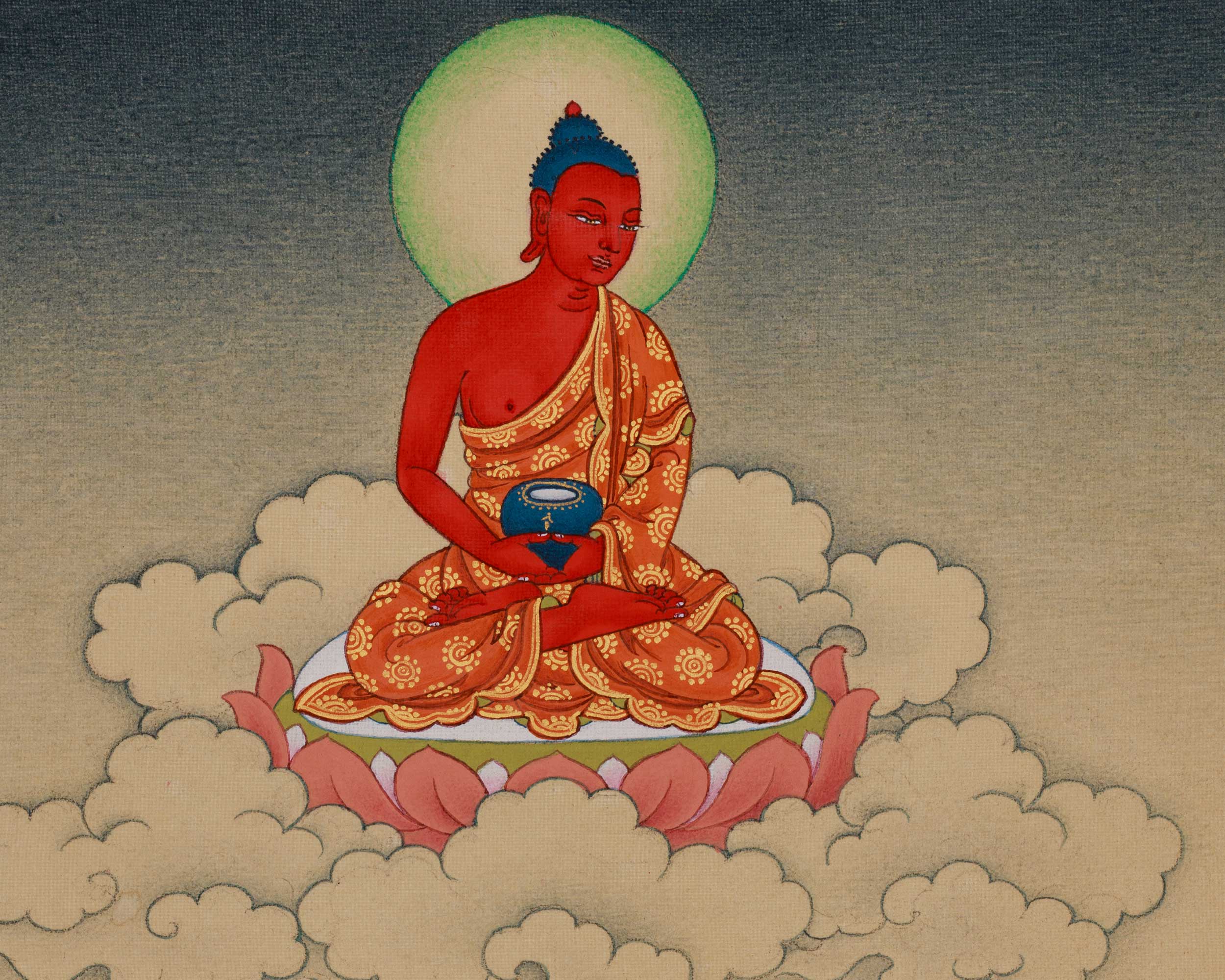 Traditional Thangka of 1000-Armed Chenrezig | Tibetan Compassion Deity