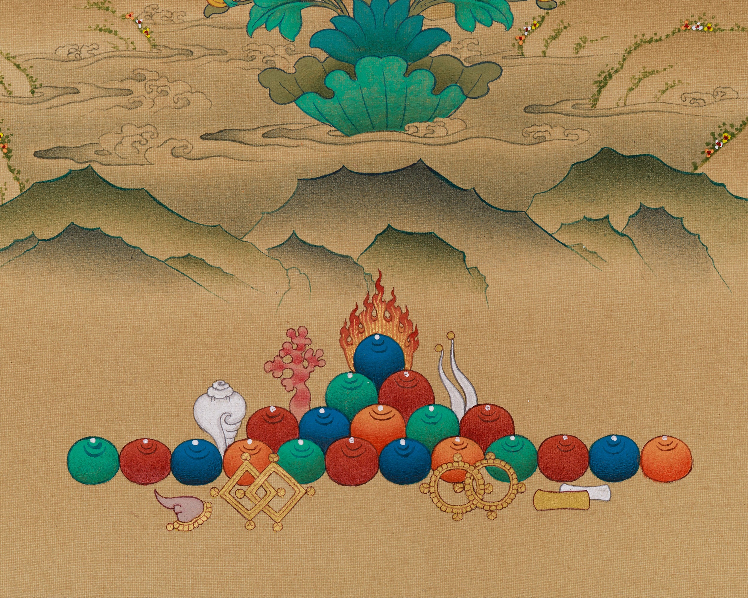 Compassion Buddha Avalokiteshvara Thangka | A Sacred Masterpiece of Infinite Mercy