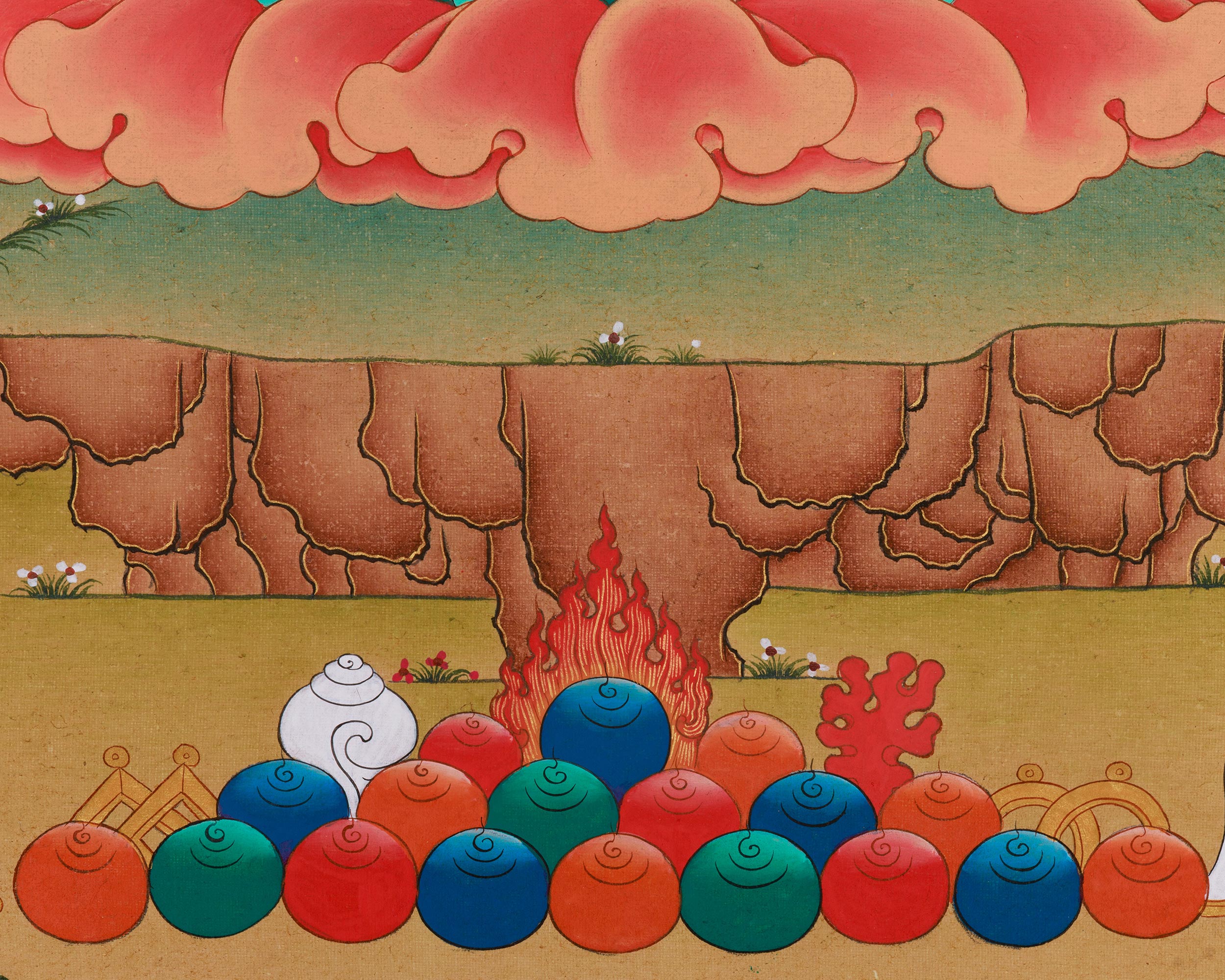 Vajrakilaya Print | Yidam (Meditational Deity) | Giclee Canvas Print