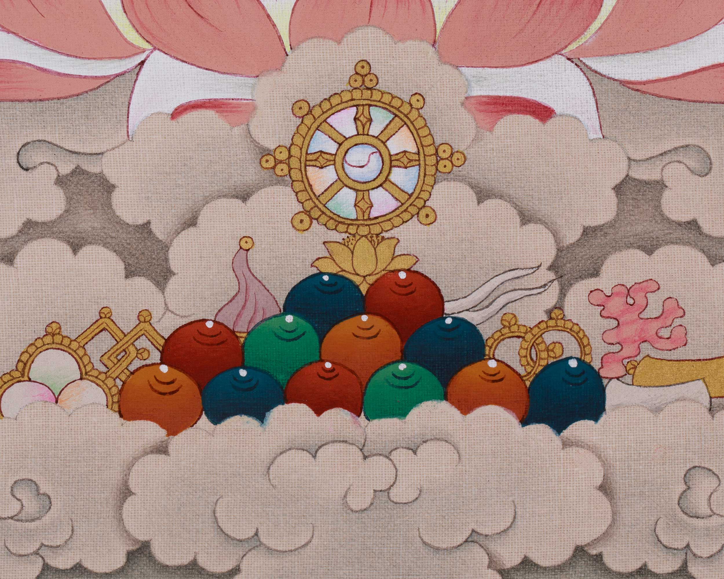 Manjushri Bodhisattva of Wisdom Deity Thangka | God of Swords
