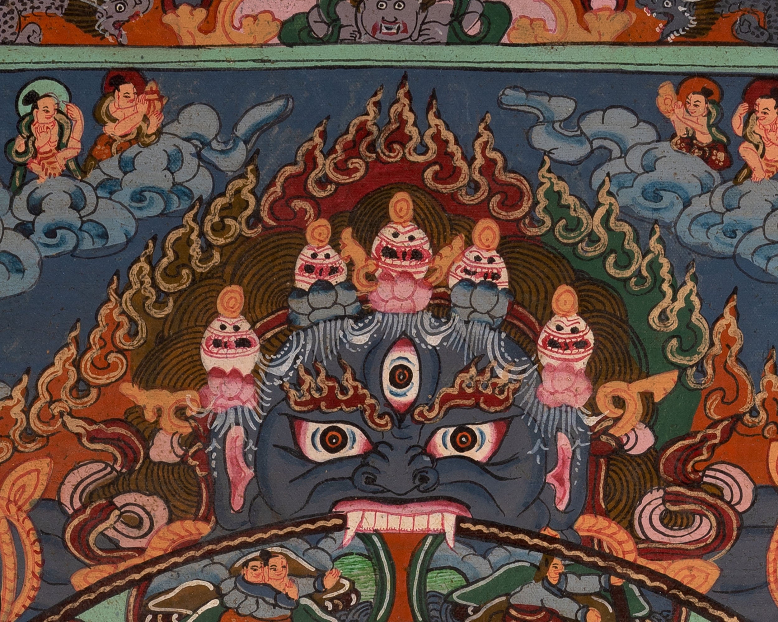 Wheel of Life Thangka | Oil Varnished Painting | Wall Decors