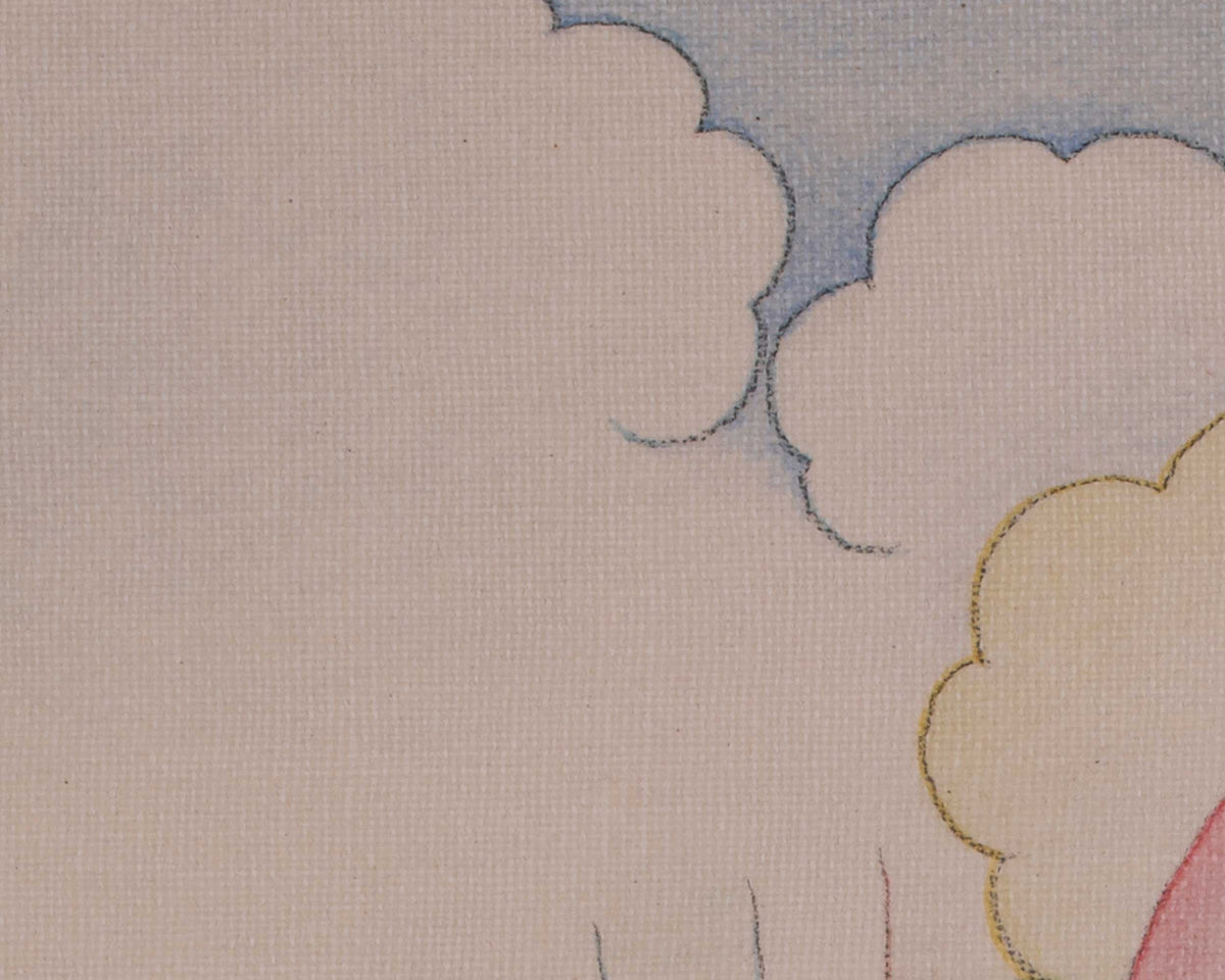 Himalayan Saraswati Thangka | Goddess of Wisdom and Sacred Learning