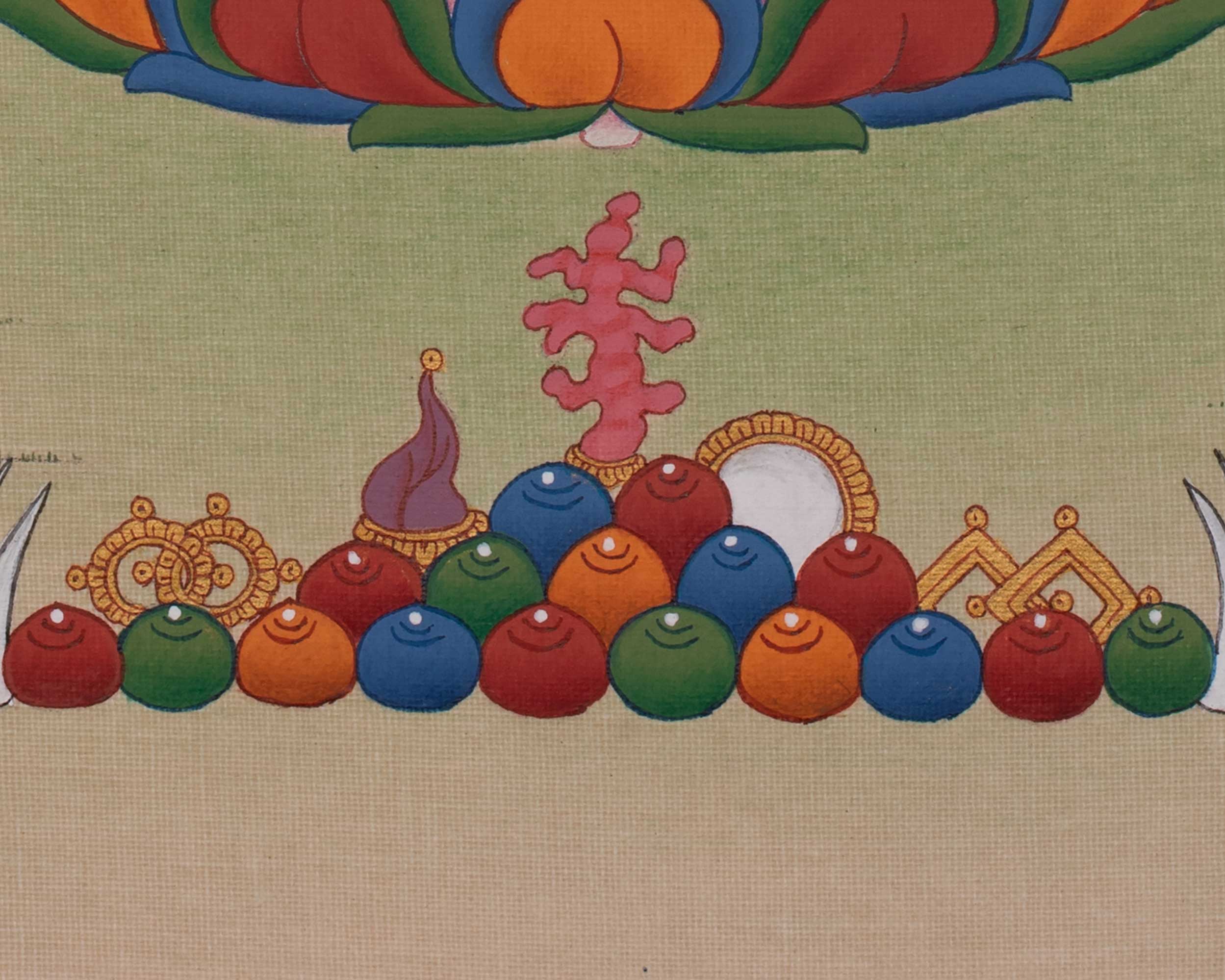 Tibetan Machig Labdron Art | Sacred Chöd Lineage Buddhist Painting of Wisdom and Liberation