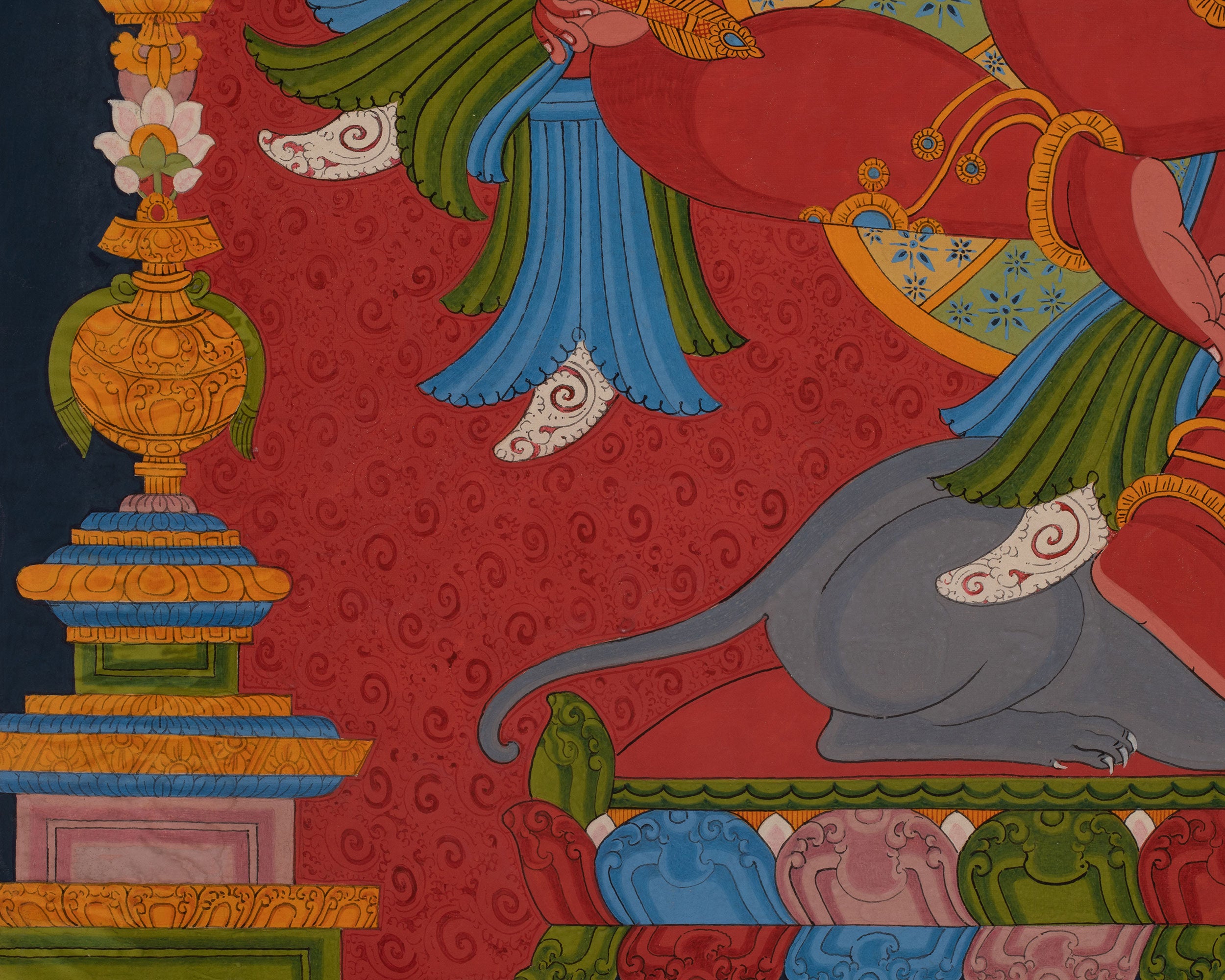 Multi-armed Ganesha Thangka | Embodiment of Intelligence and Wisdom