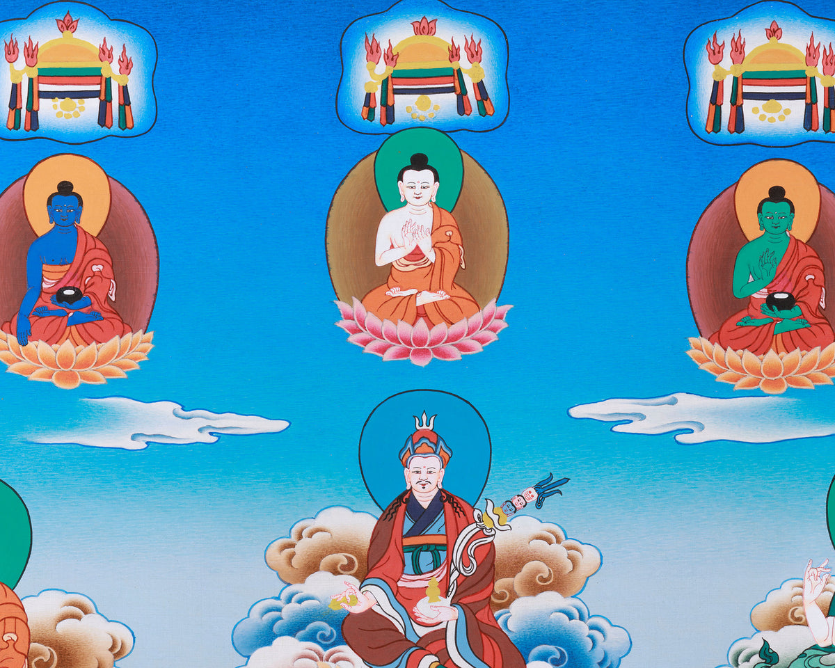 Tibetan Bodhisattva Thangka | Sacred Himalayan Buddhist Art