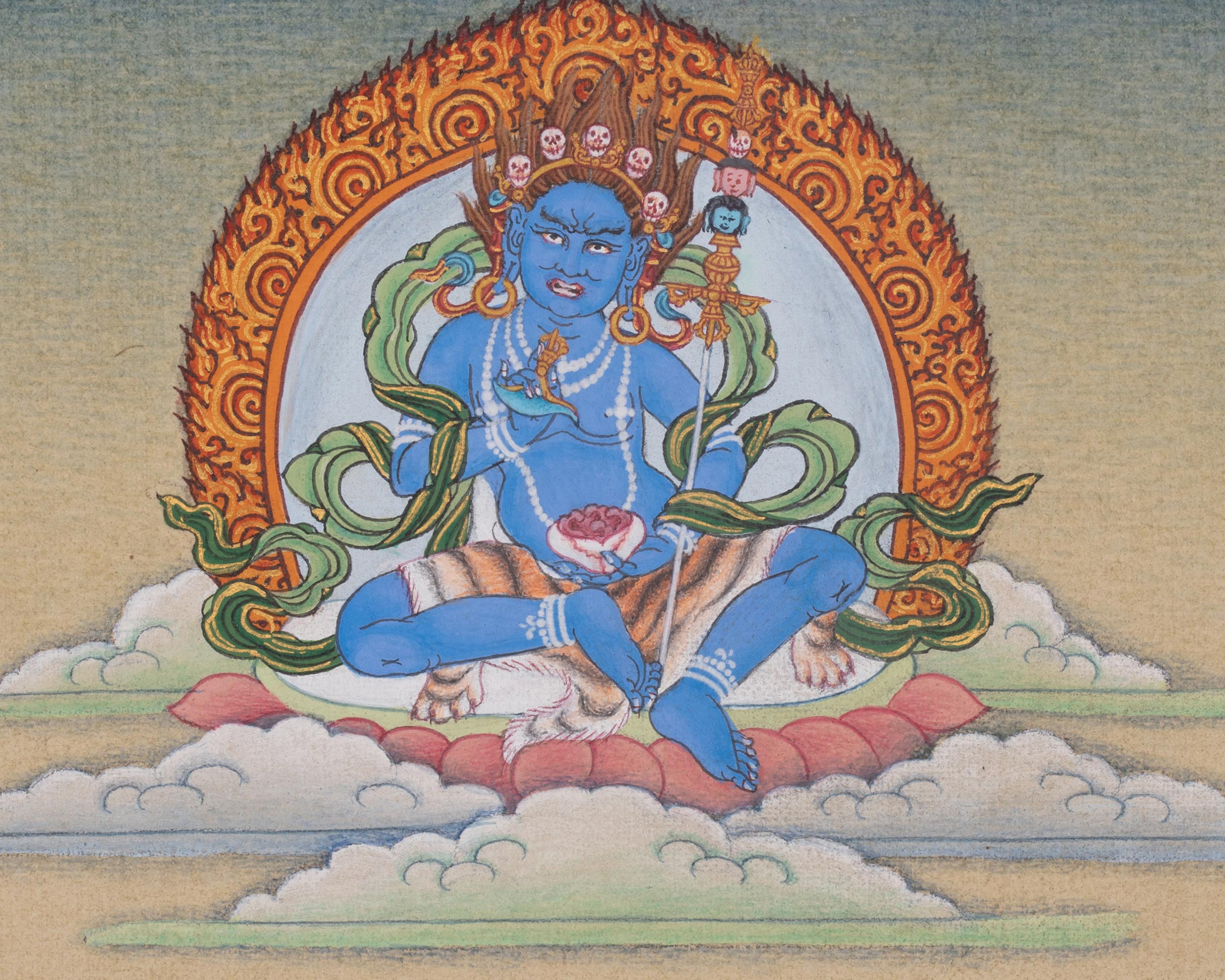 Virupa Artwork | Mahasiddha Thangka | Sakya Lineage Master | Meditation Altar
