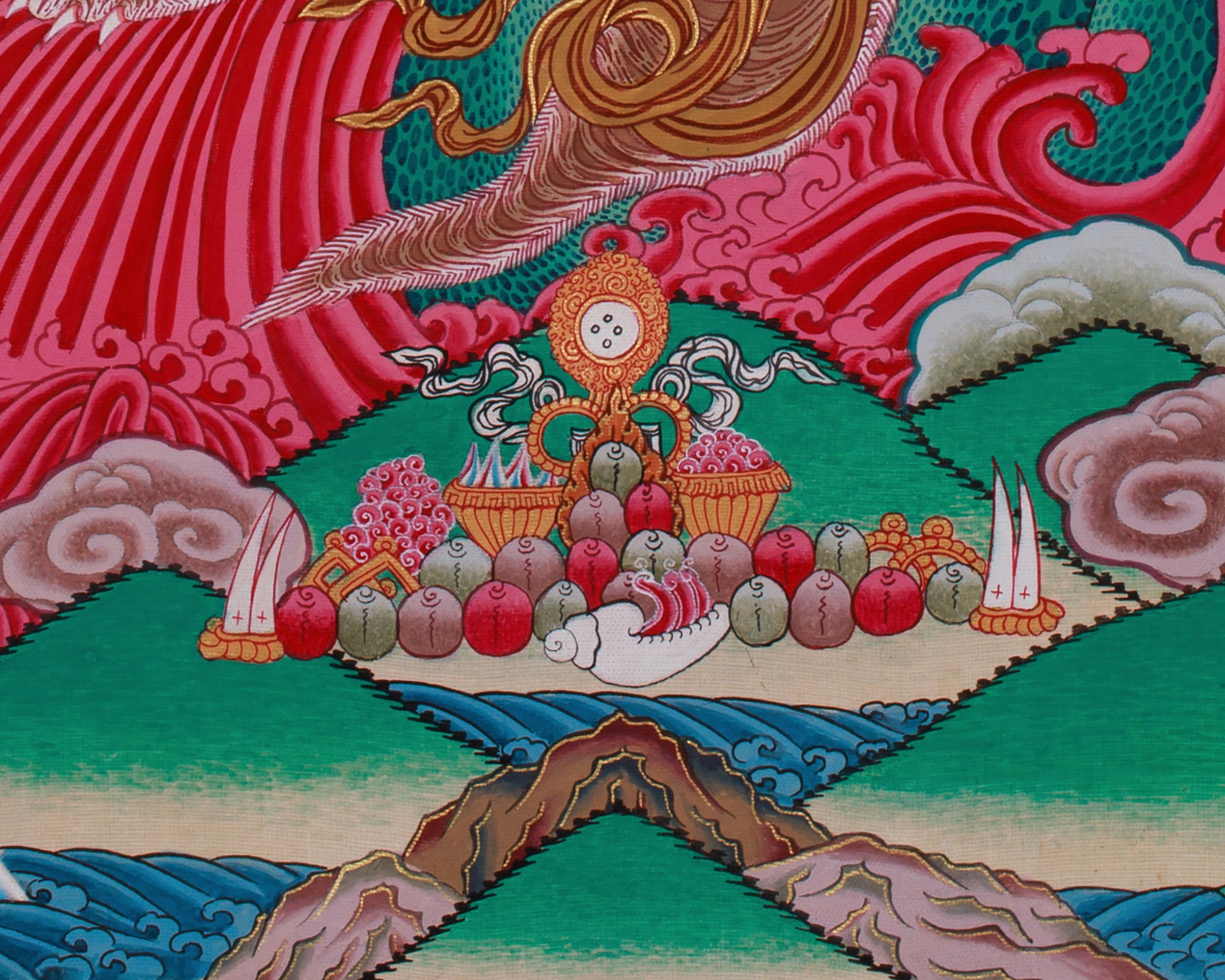 Rahula Thangka | Wrathful Protector of Spiritual Pathways