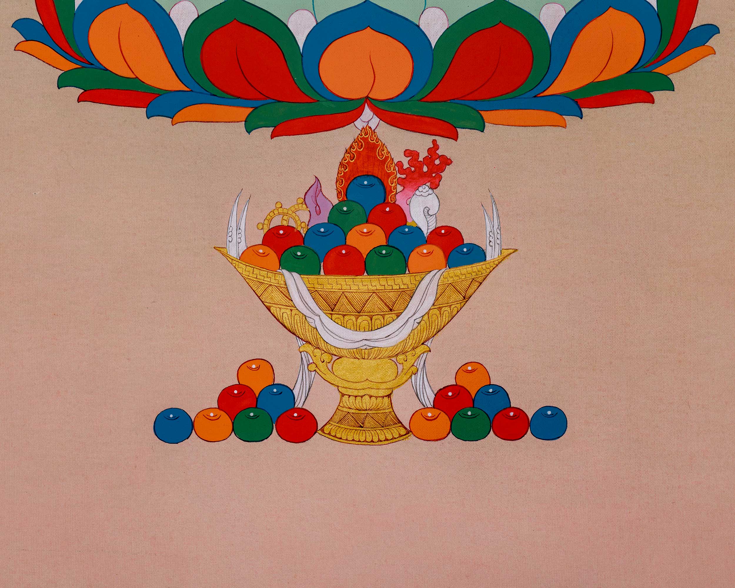 Spectacular White Tara| Karma Gadri Thangka