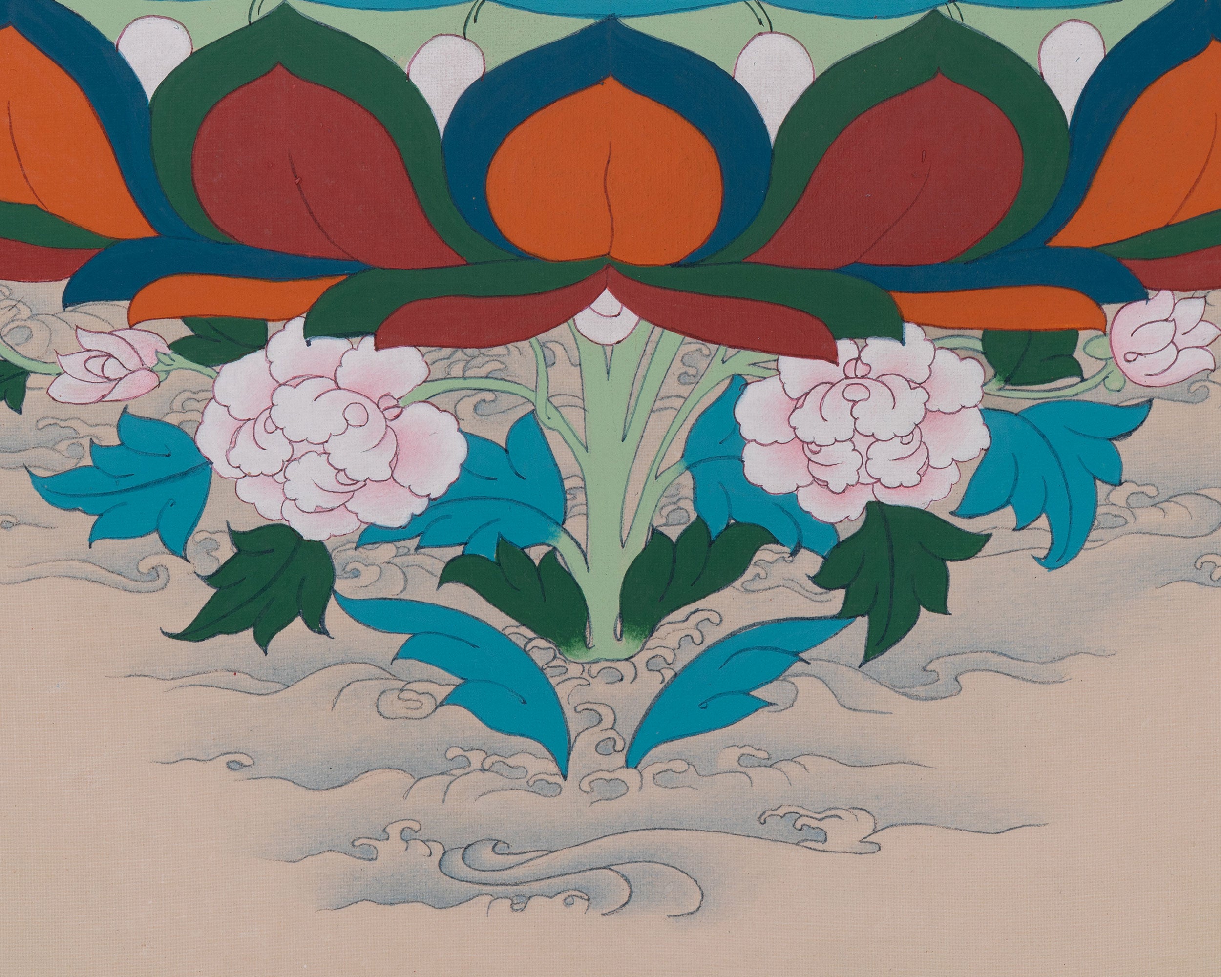 Female Buddhist White Tara Thangka | Symbol of Divine Protection and Peace