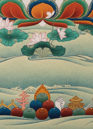 Chenrezig Thangka Print | Bodhisattva Canvas Print With High-quality Giclee