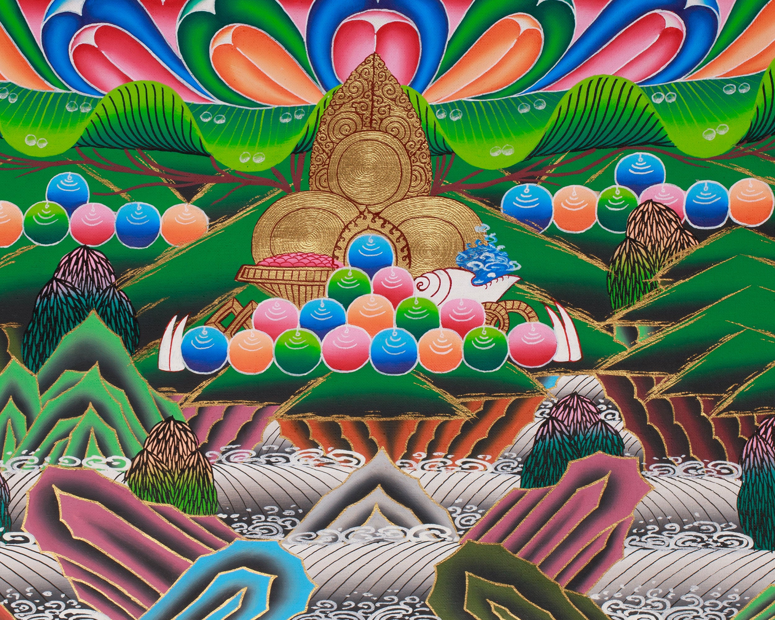 Thangka Of Manjushri | The Bodhisattva of Wisdom in Radiant Detail
