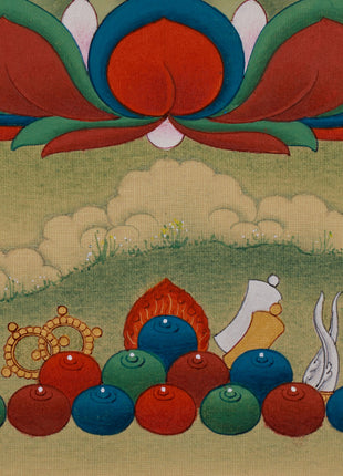 Tibetan Samantabhadra Buddha Thangka | The Supreme Buddha of the Dzogchen Tradition
