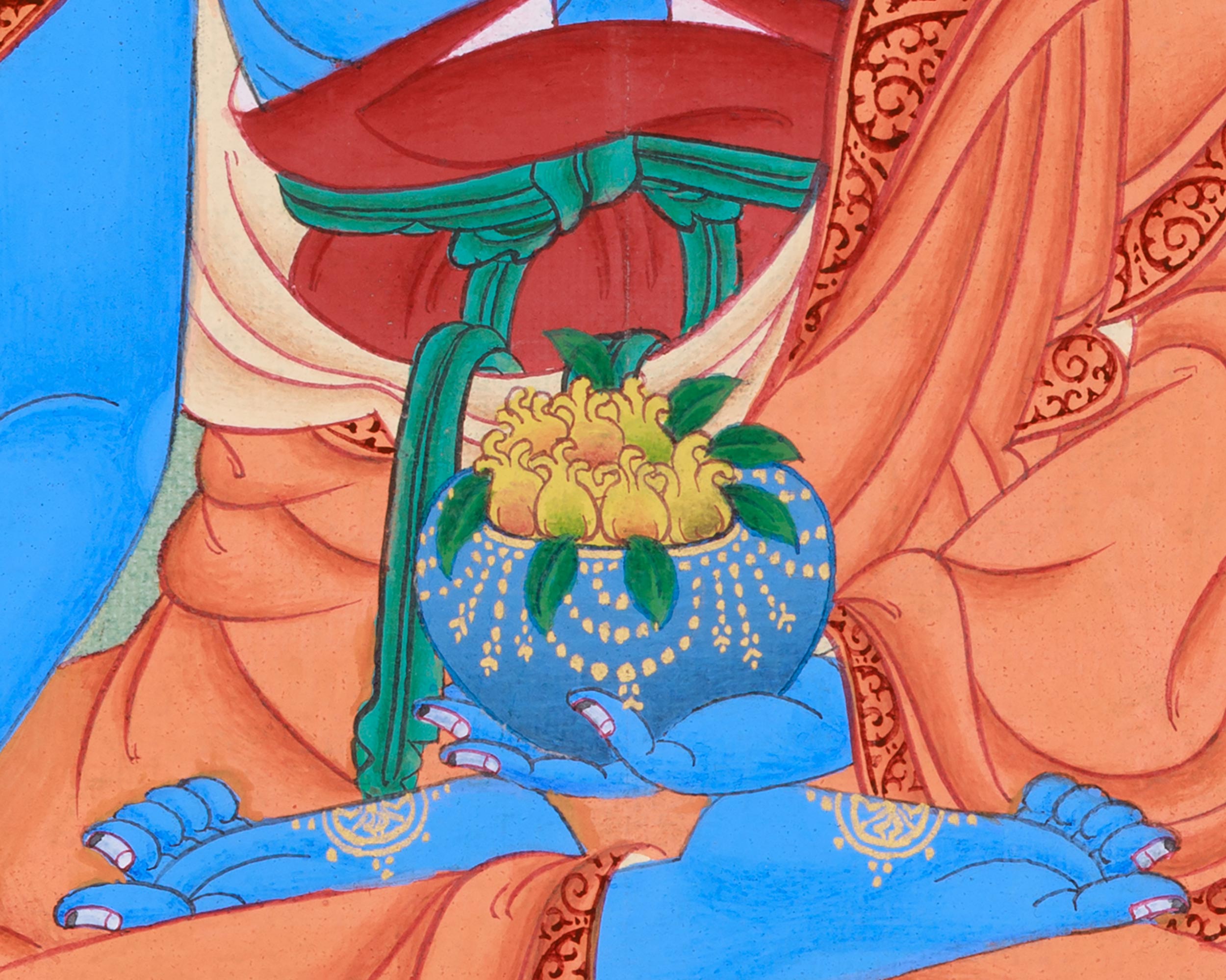Healing Buddha Bhaisajyaguru Thangka | Deity of Health & Purification