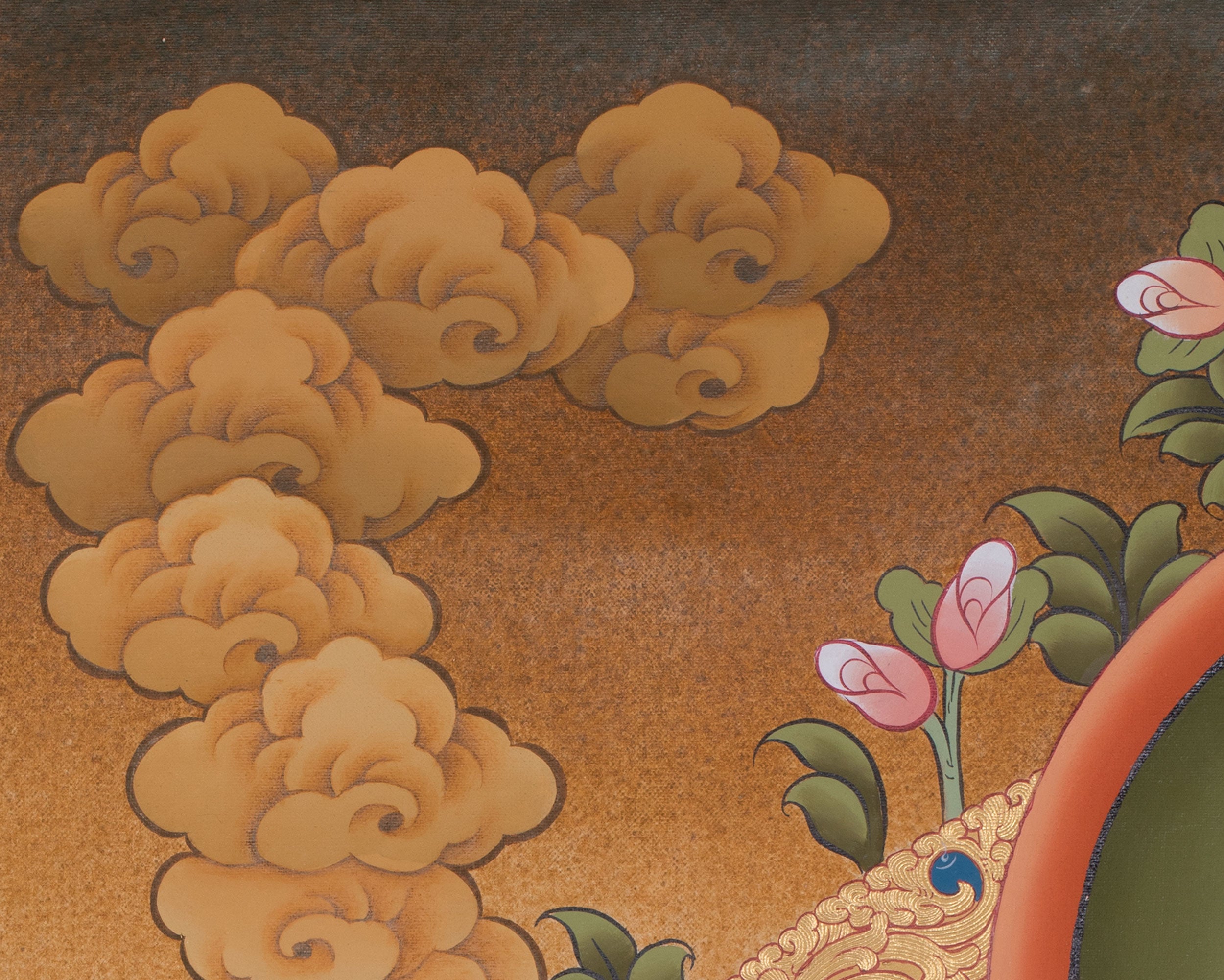 Guardian Of Prosperity Dzambhala Thangka | A Protector of Wealth and Abundance