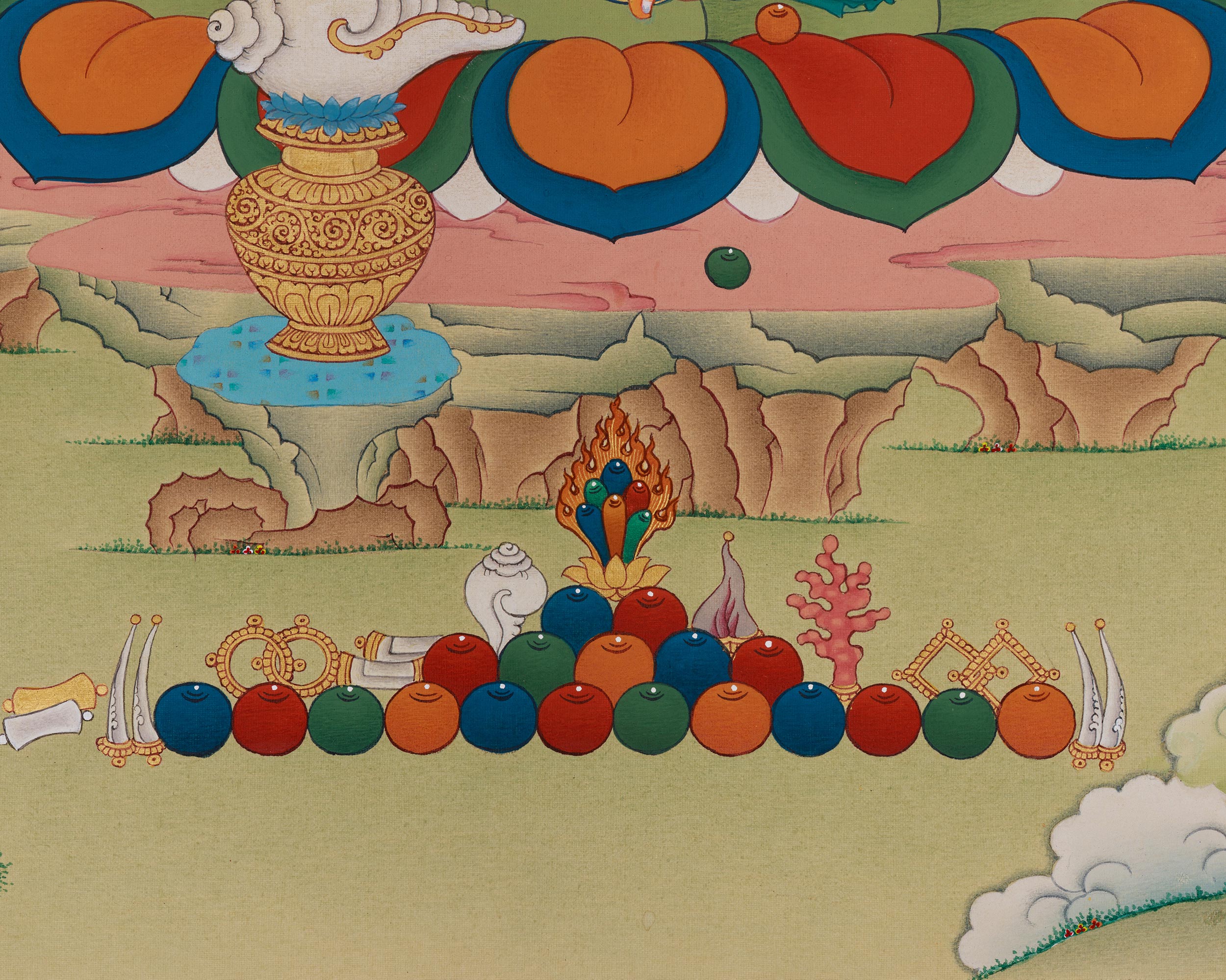 Tibetan Dzambhala Artwork | Symbolized Wealth, Abundance, and Generosity