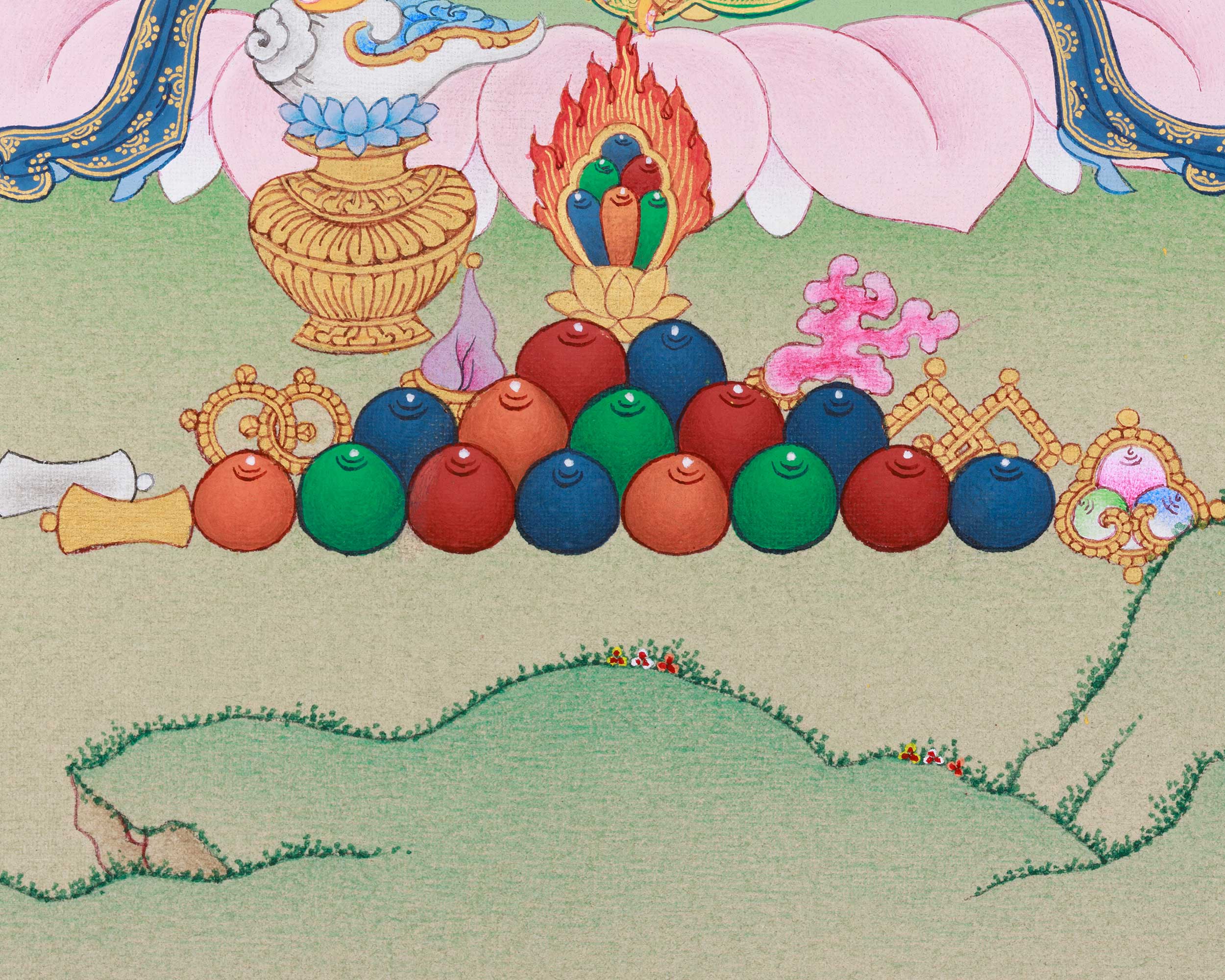 Prosperity Dzambhala Thangka | Buddha of Wealth and Abundance