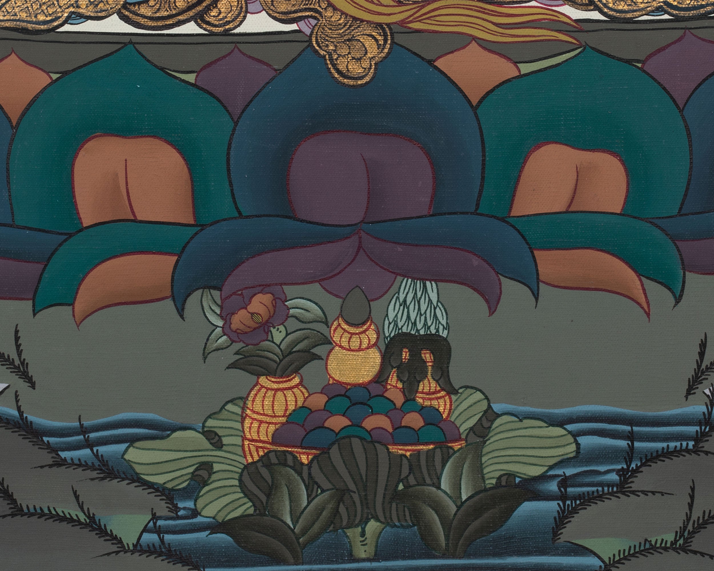 Amitayus Thangka Painting | Tibetan Art for Longevity, Healing & Enlightenment