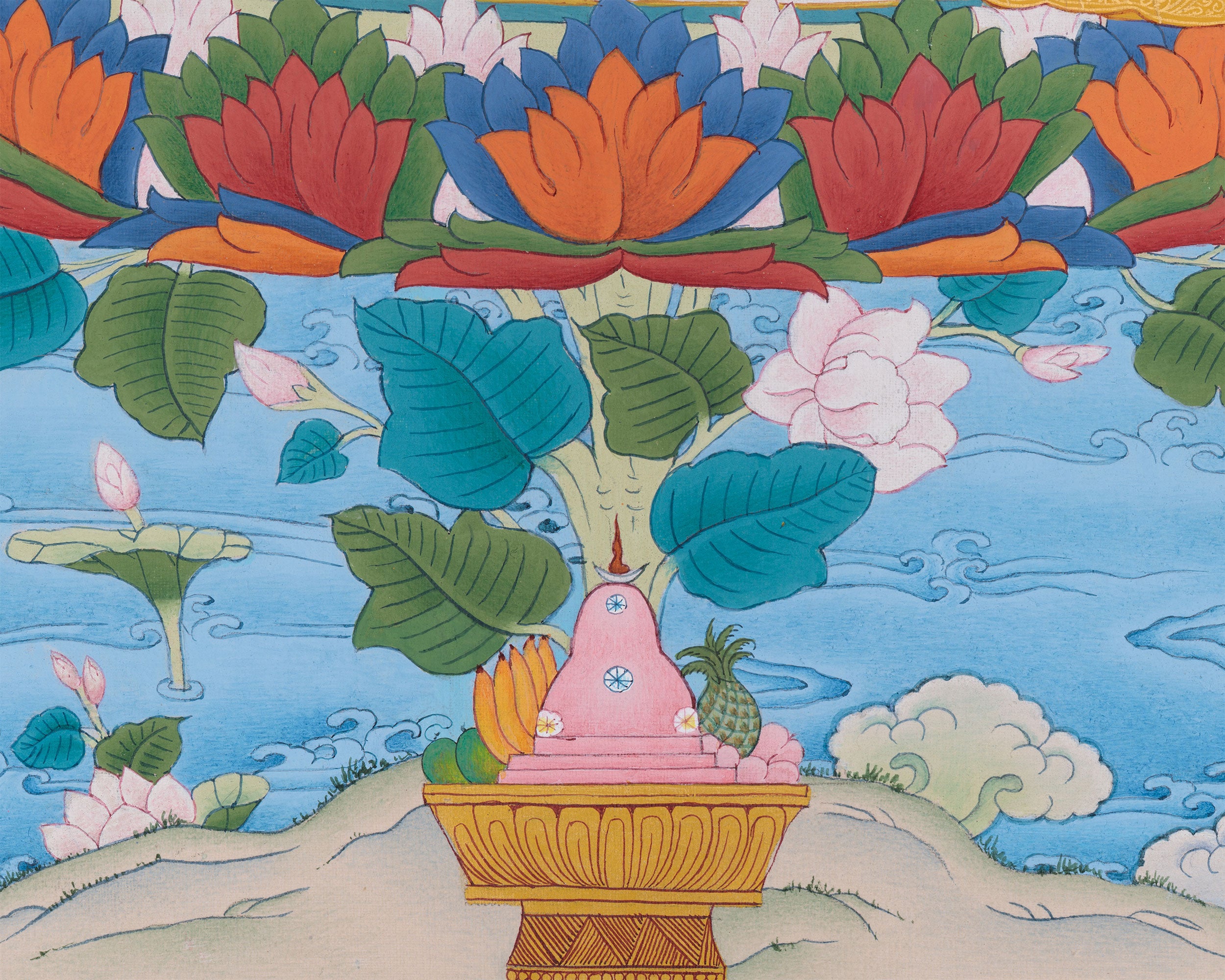 Precious Guru Padmasambhava Artwork | Rinpoche In Rainbow Body Form