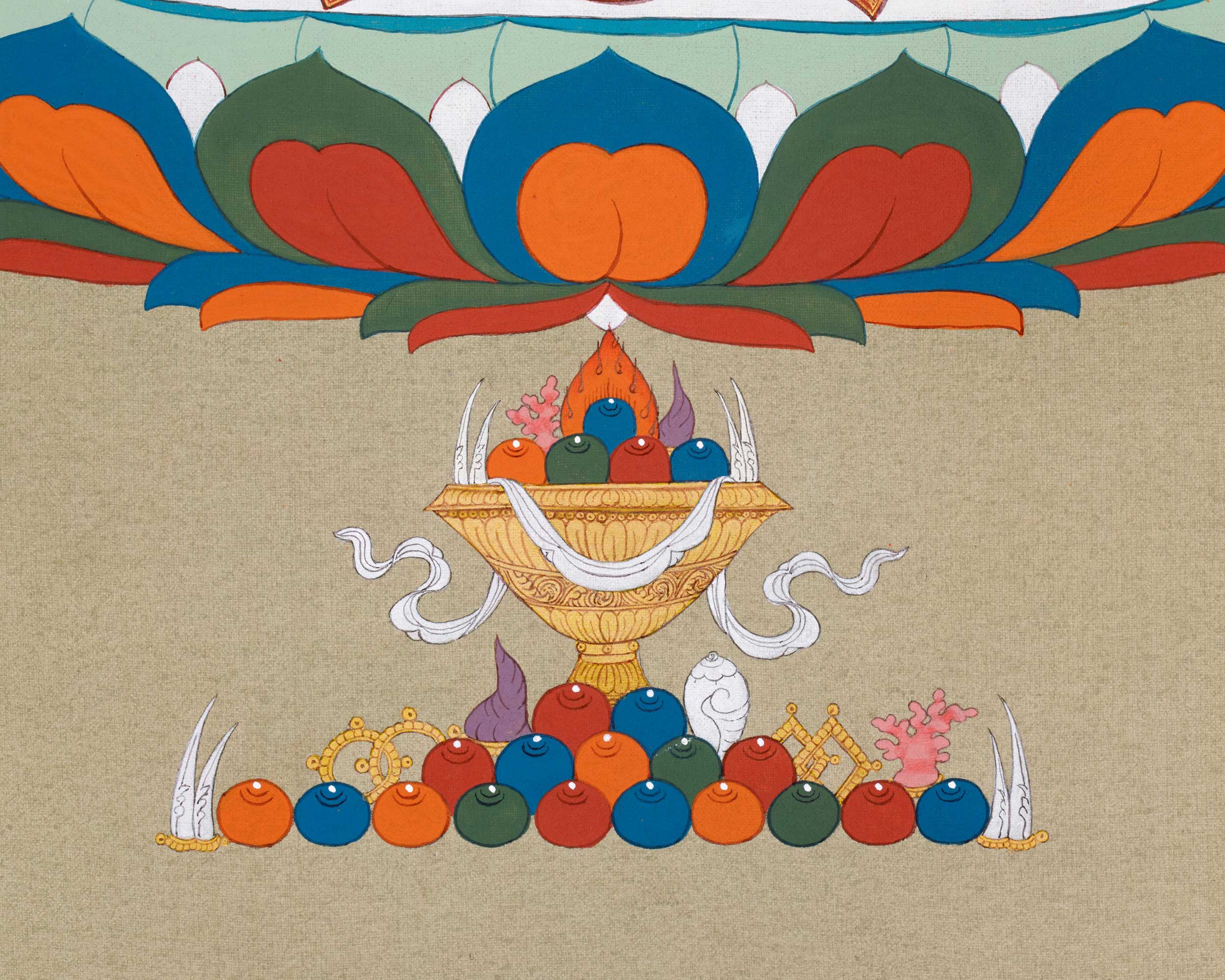 Amitayus: A long life Deity Thangka