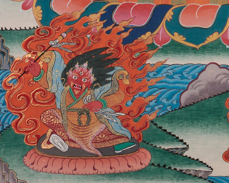 Heruka Yamantaka Thangka | The Wrathful Conqueror of Death