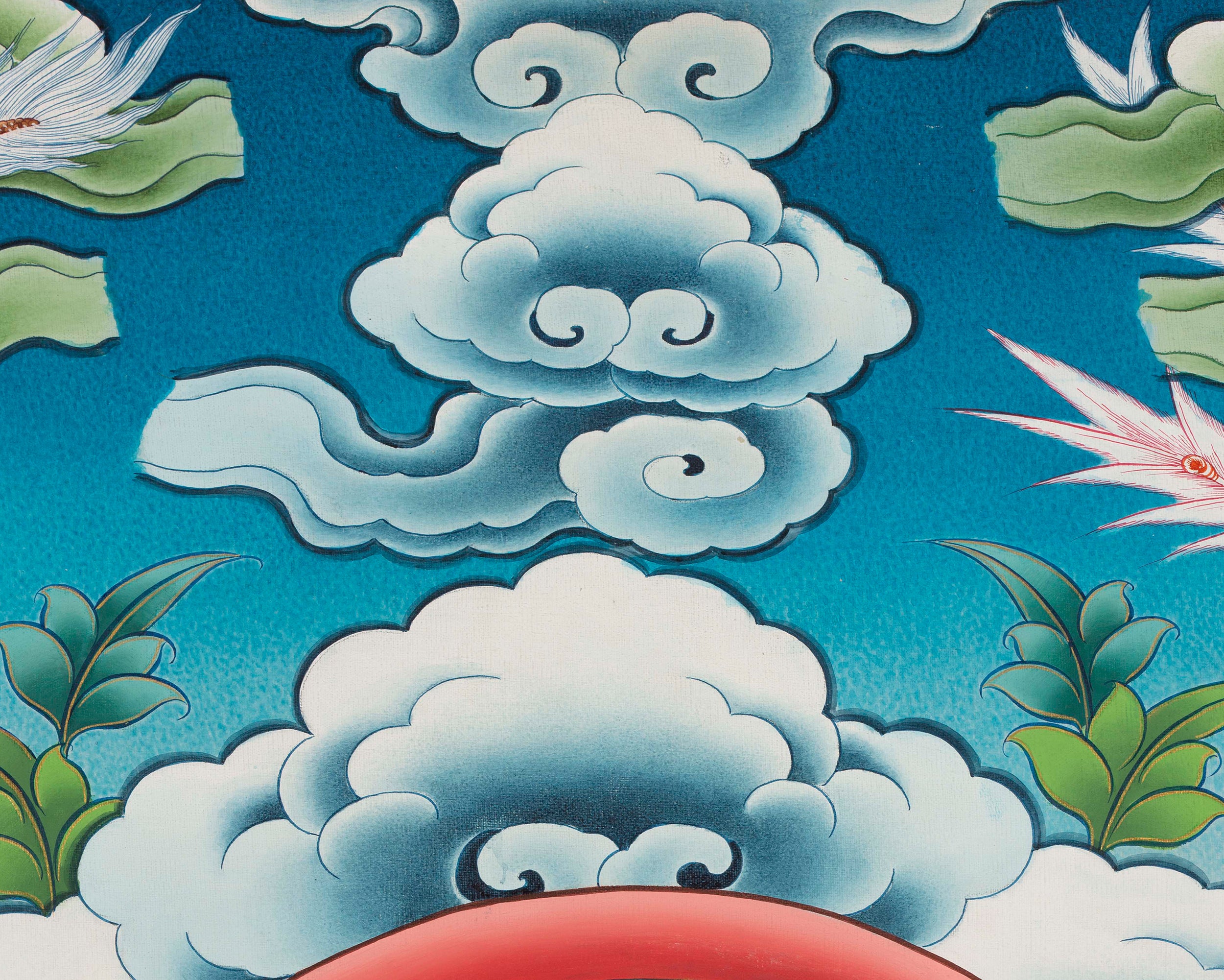 Dzambala the God of Wealth Thangka | Prosperity & Abundance Deity