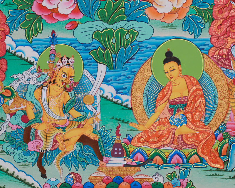 Guru Manifestations Thangka | Eight Forms of Padmasambhava