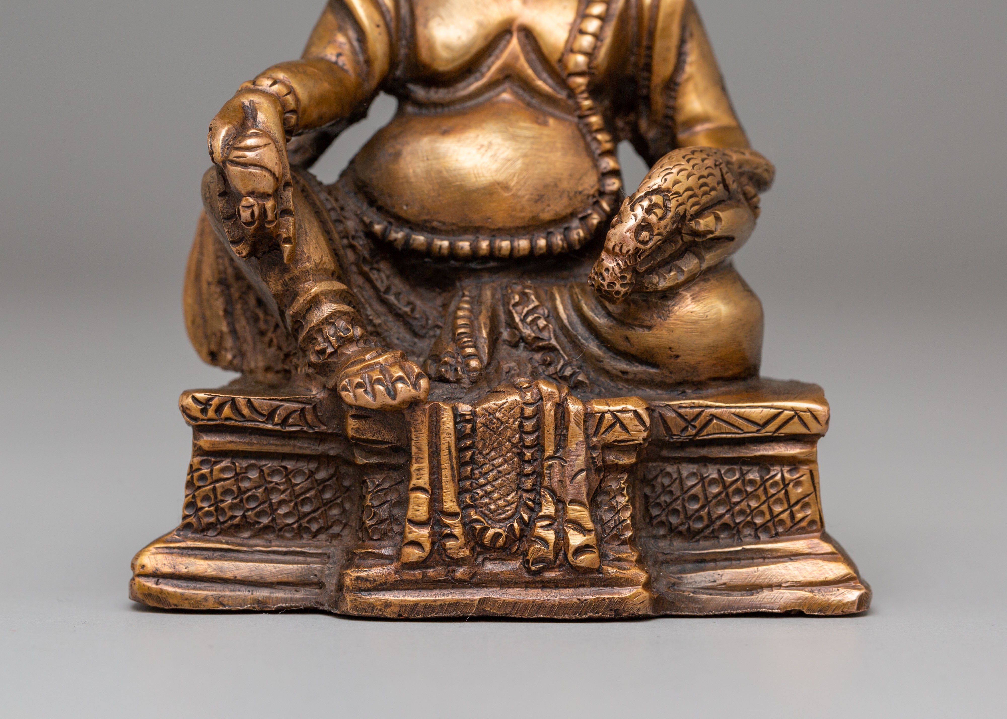 Sacred Dzambhala Statue for Abundance | Tibetan Wealth Deity Art