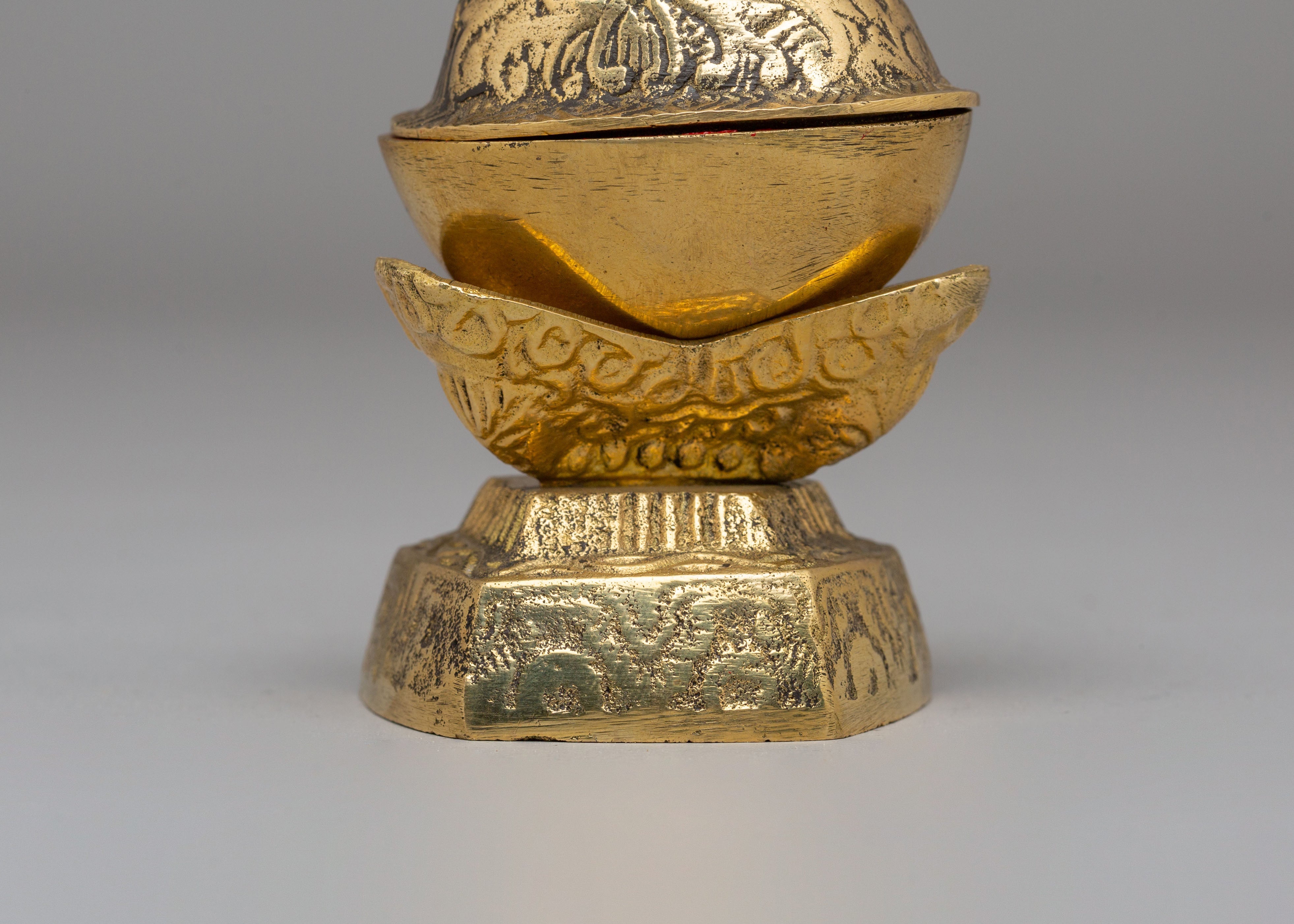 Tibetan Altar Kapala | Ritual Skull Cup for Tantric Offerings